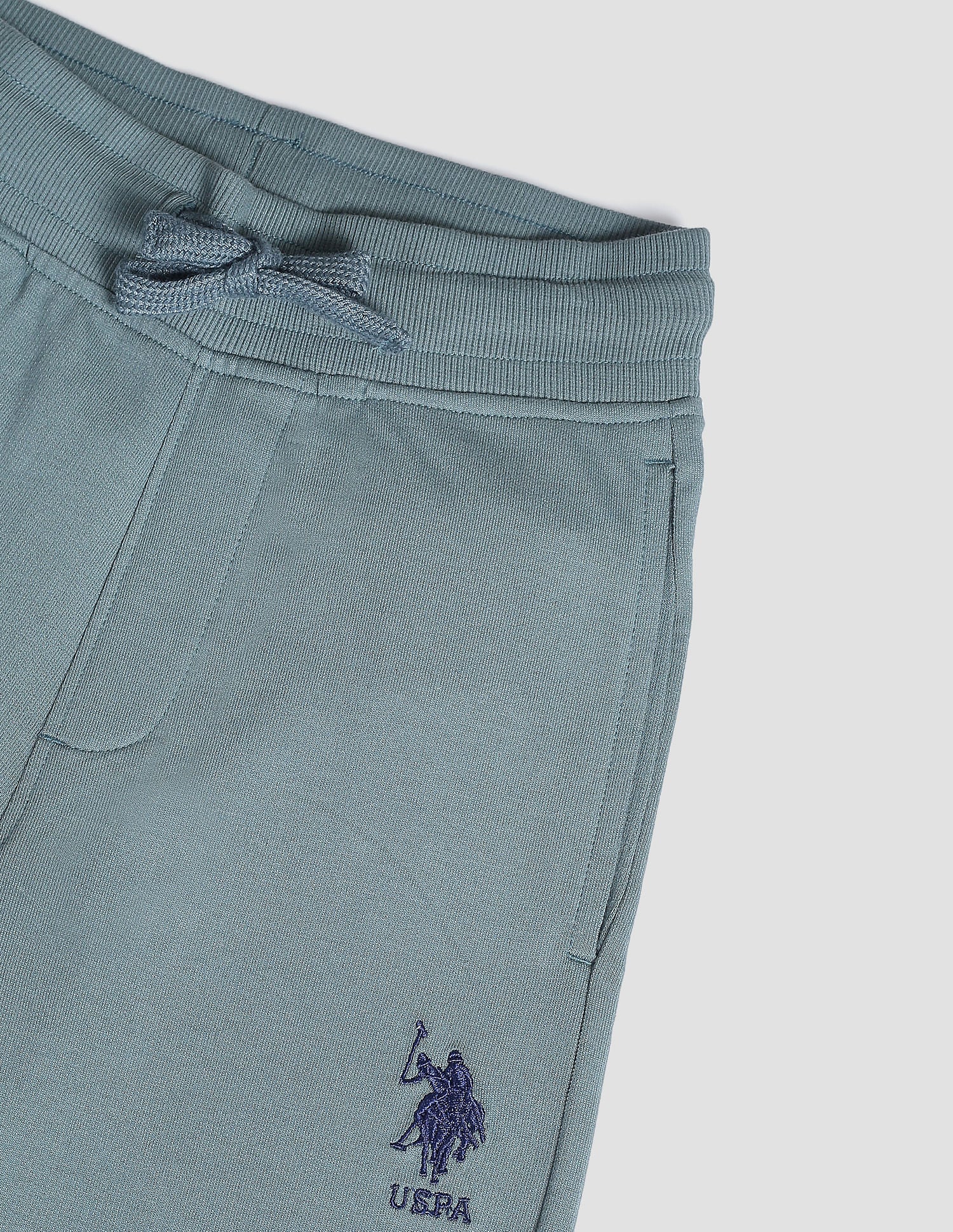 Mid Rise Drawstring Waist OKJ01 Joggers - Pack Of 1 Green - U.S. POLO ASSN. | Large