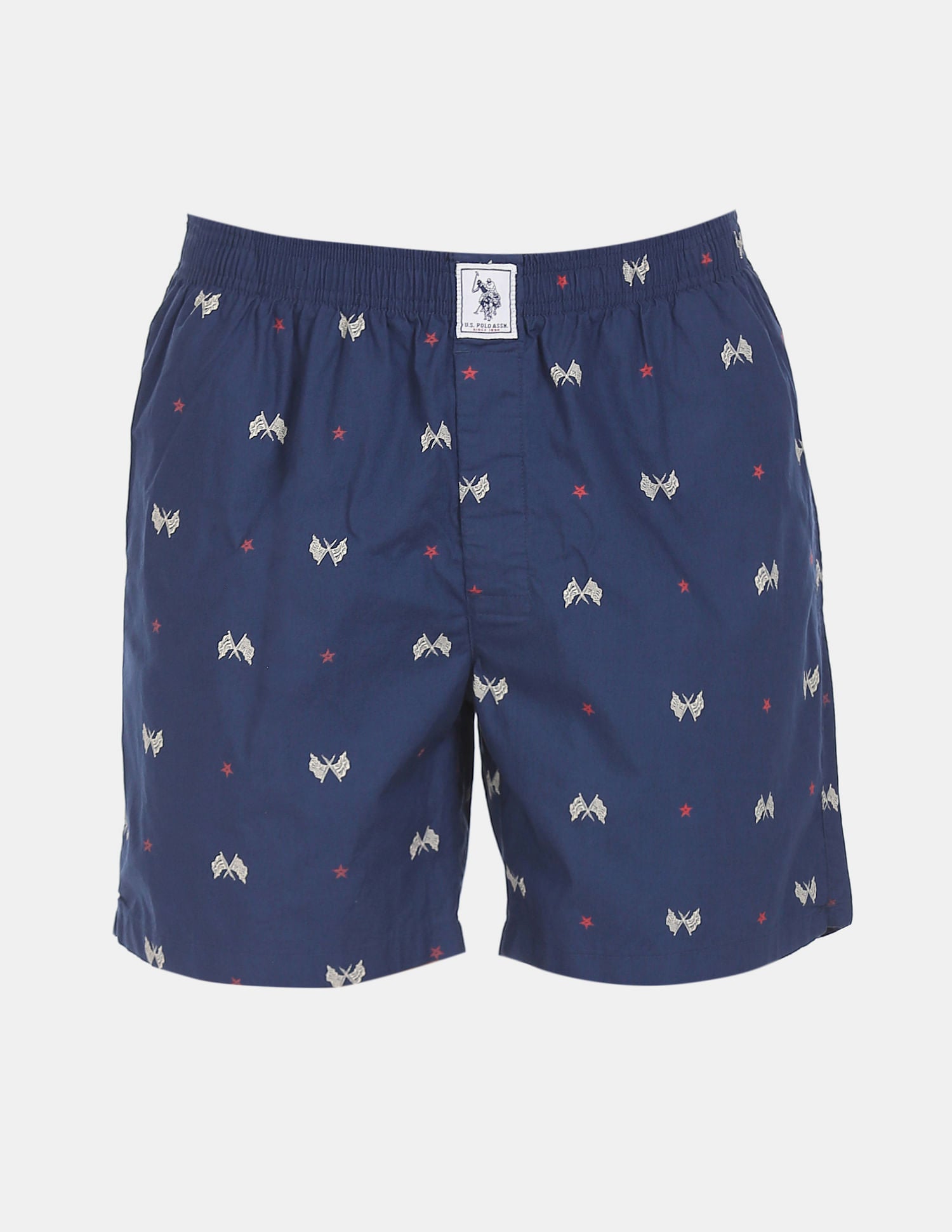 Comfort Fit Print Cotton I663 Boxers - Pack Of 1 Blue - U.S. POLO ASSN. | Large