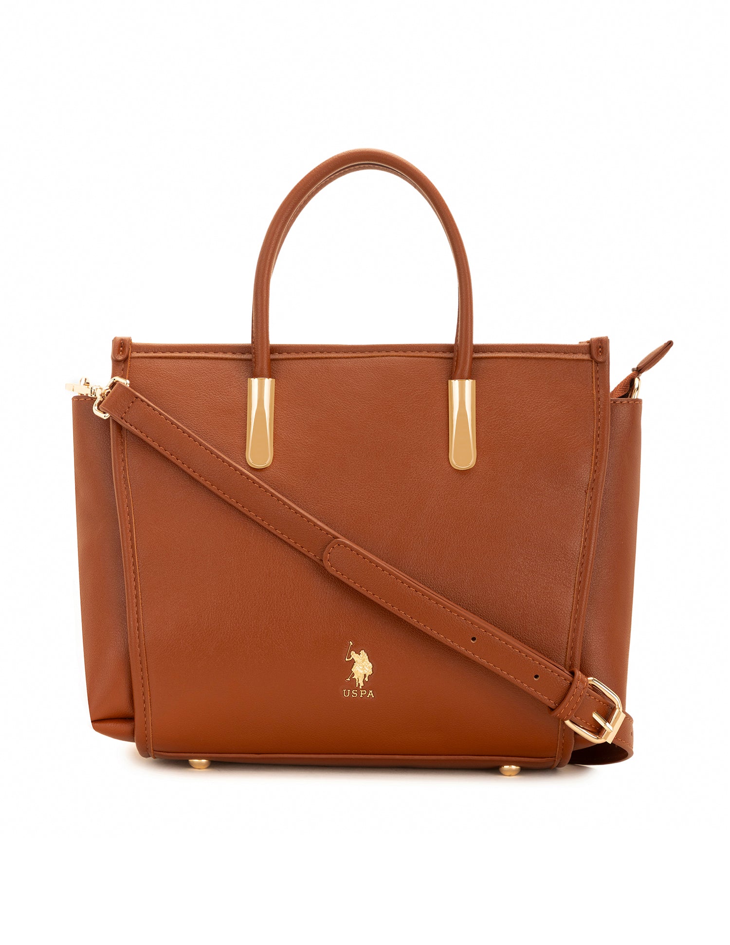 Women Alix Satchel Bag Tan - U.S. POLO ASSN. | Large