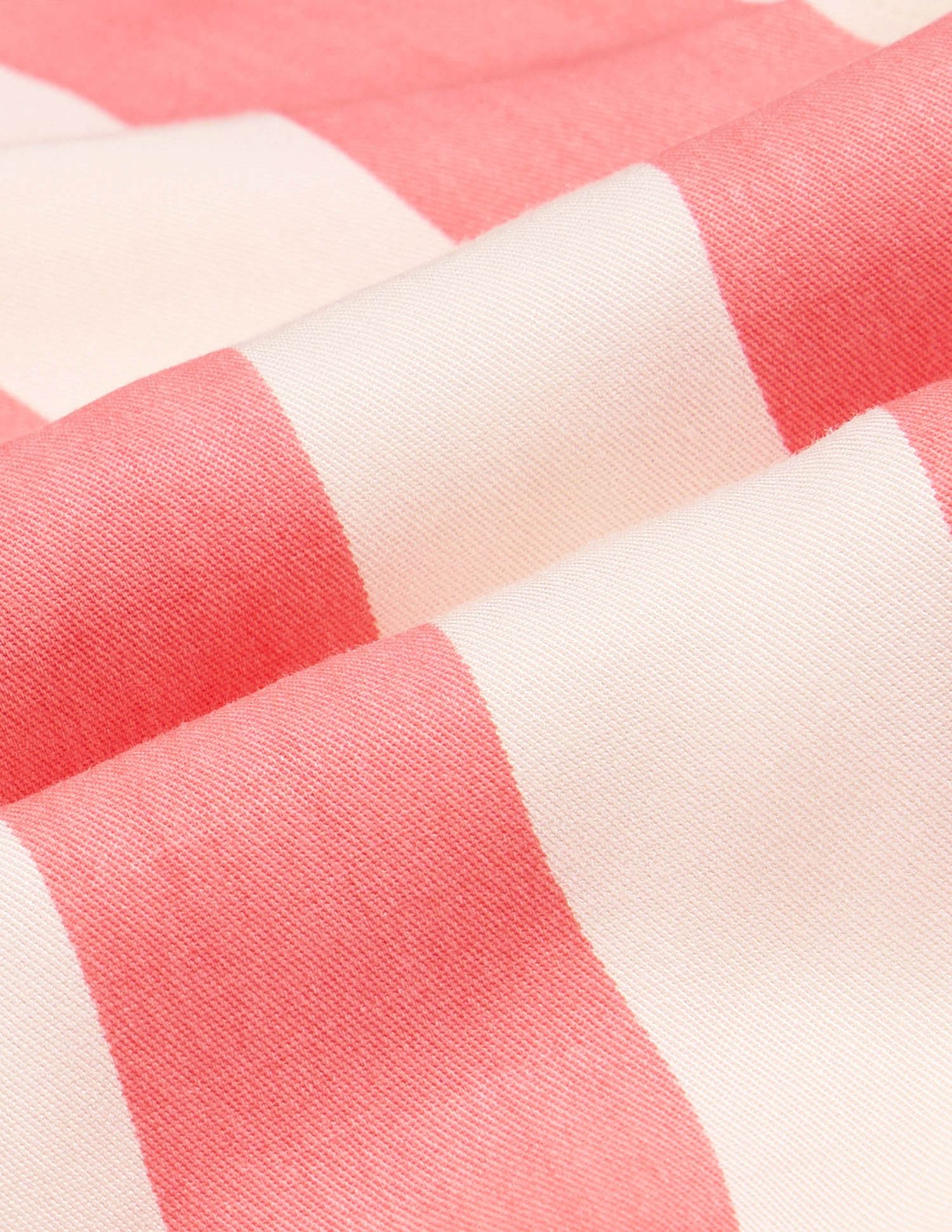 Girls Diagonal Striped Cotton Top Coral - U.S. POLO ASSN. | Large