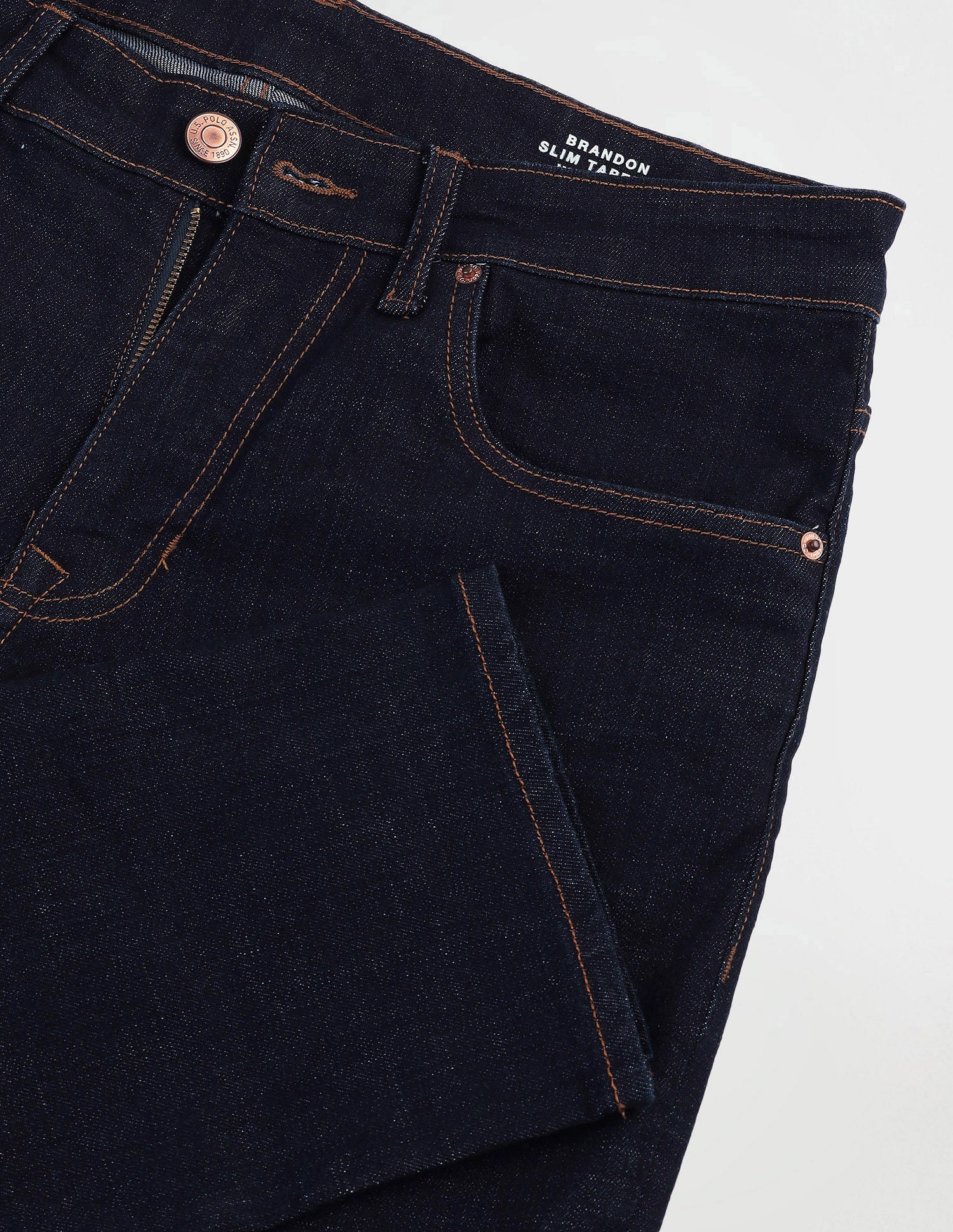 Brandon Slim Tapered Blue Jeans Blue - U.S. Polo Assn. India | Large