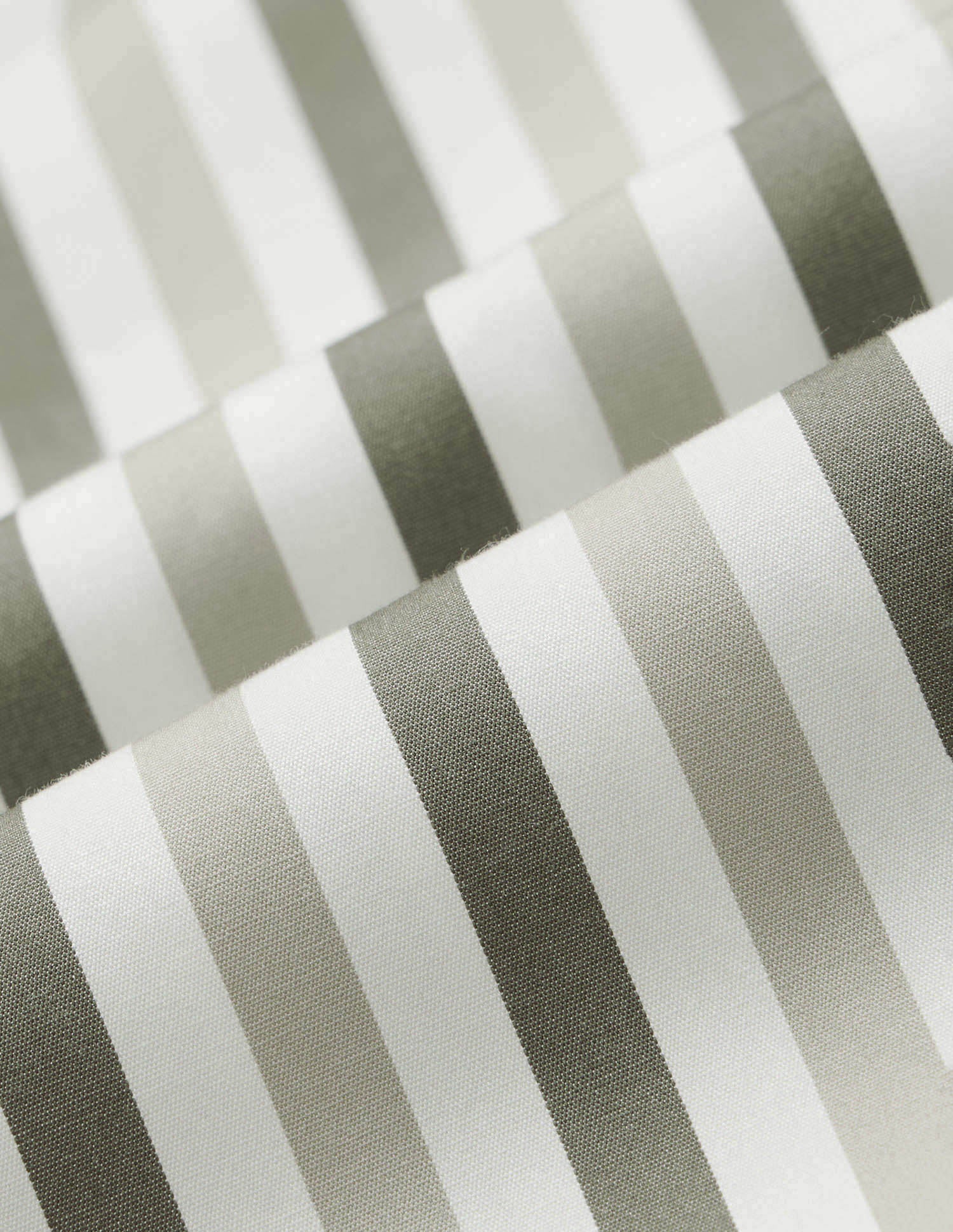 Vertical Striped Pure Cotton Shirt Olive - U.S. POLO ASSN. | Large