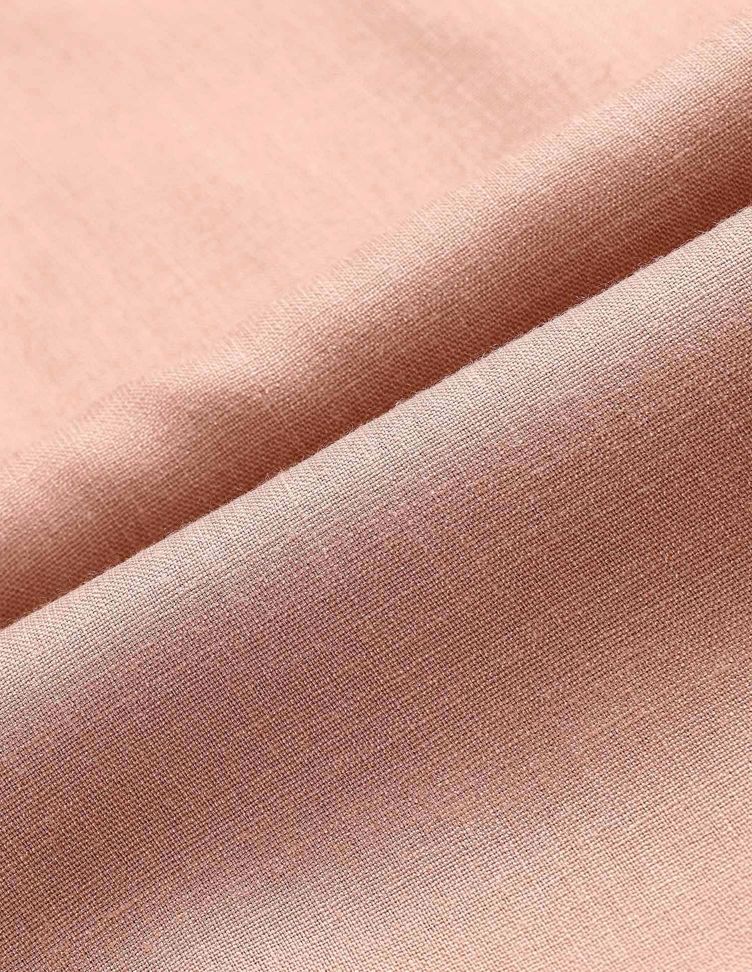 Notched Lapel Pleated Shirt Peach - U.S. POLO ASSN. | Large