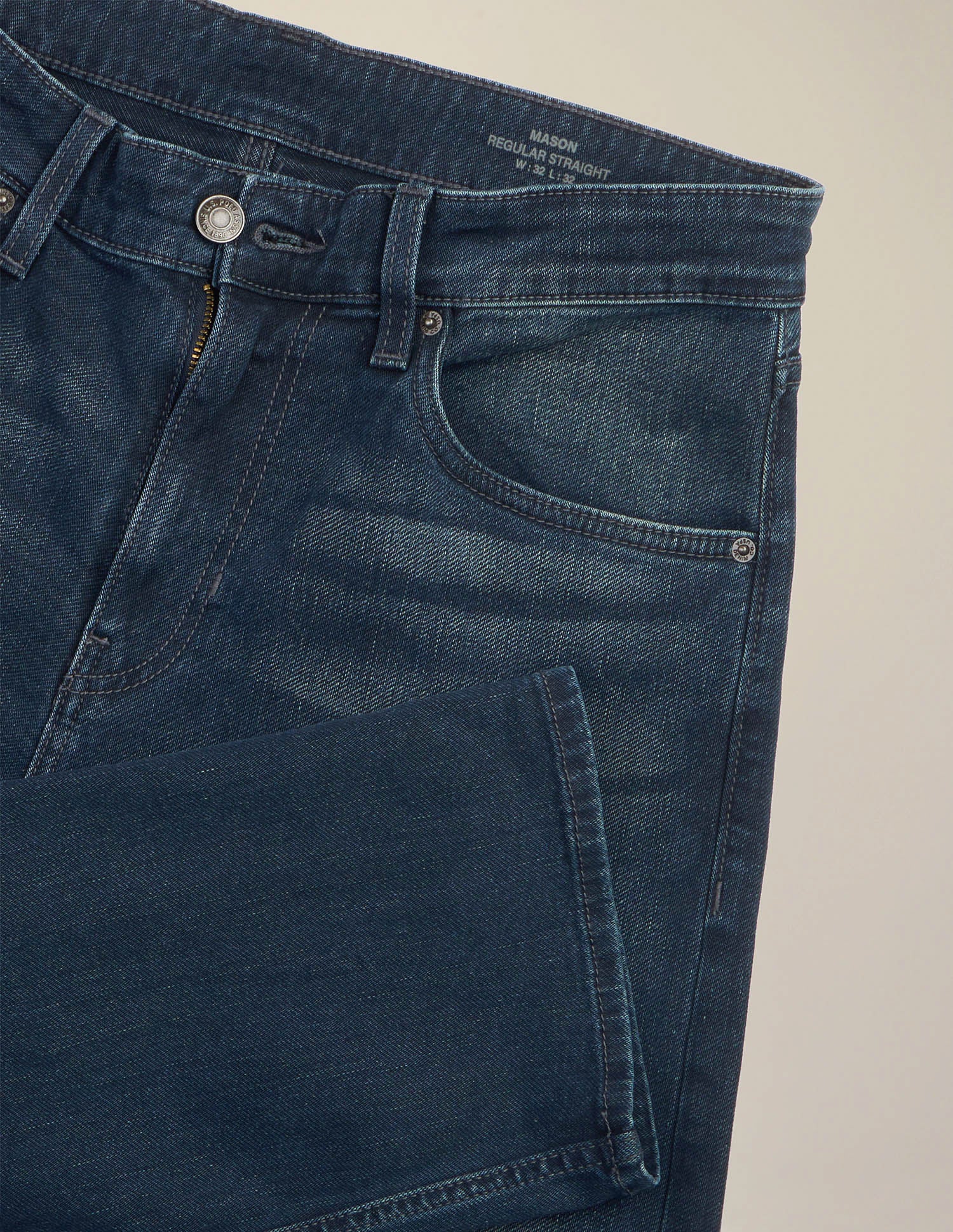 Mason Regular Straight Fit Blue Jeans Dark Blue - U.S. Polo Assn. India | Large
