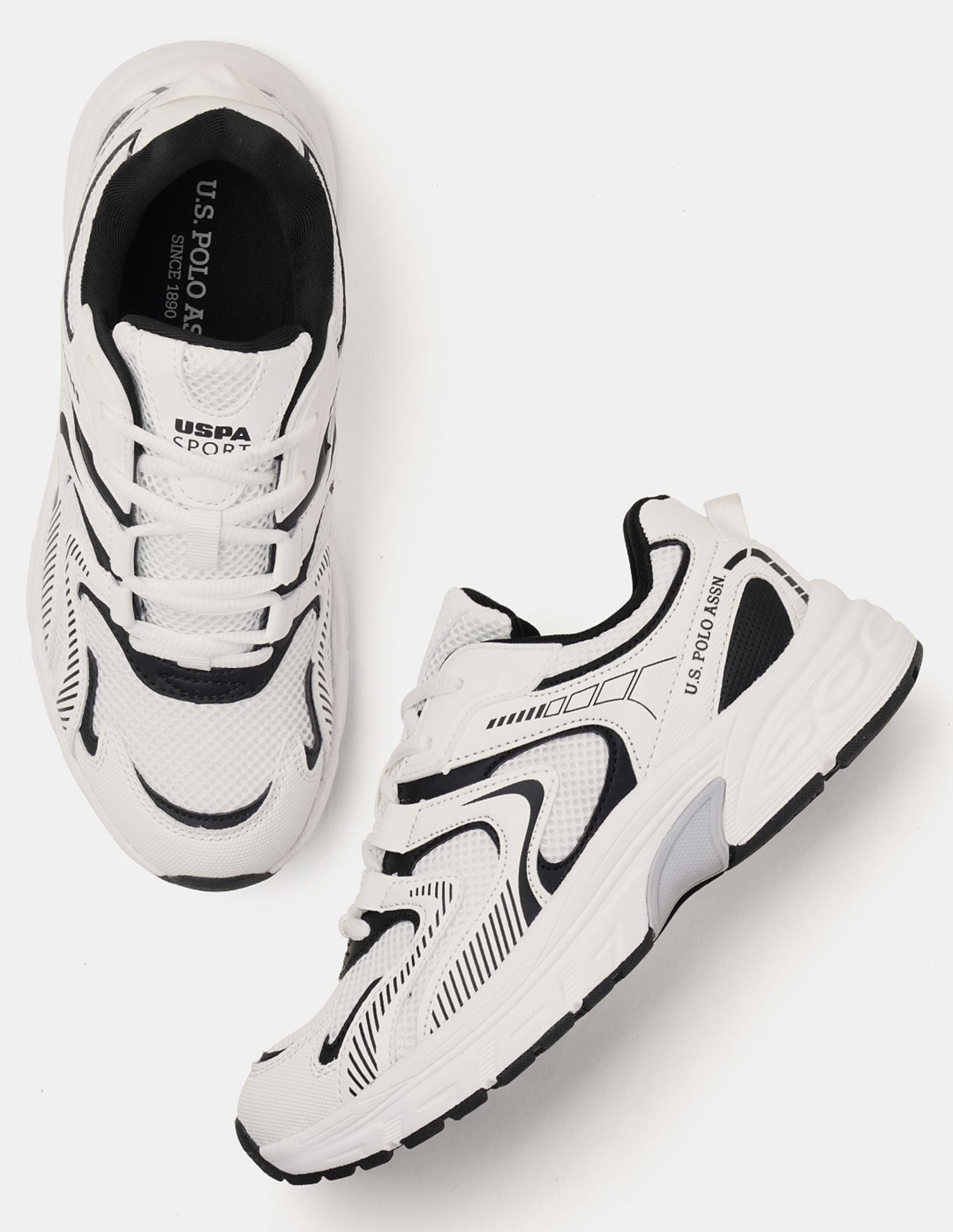 Women So-Young Colour Blocked Sneakers White - U.S. POLO ASSN. | Large