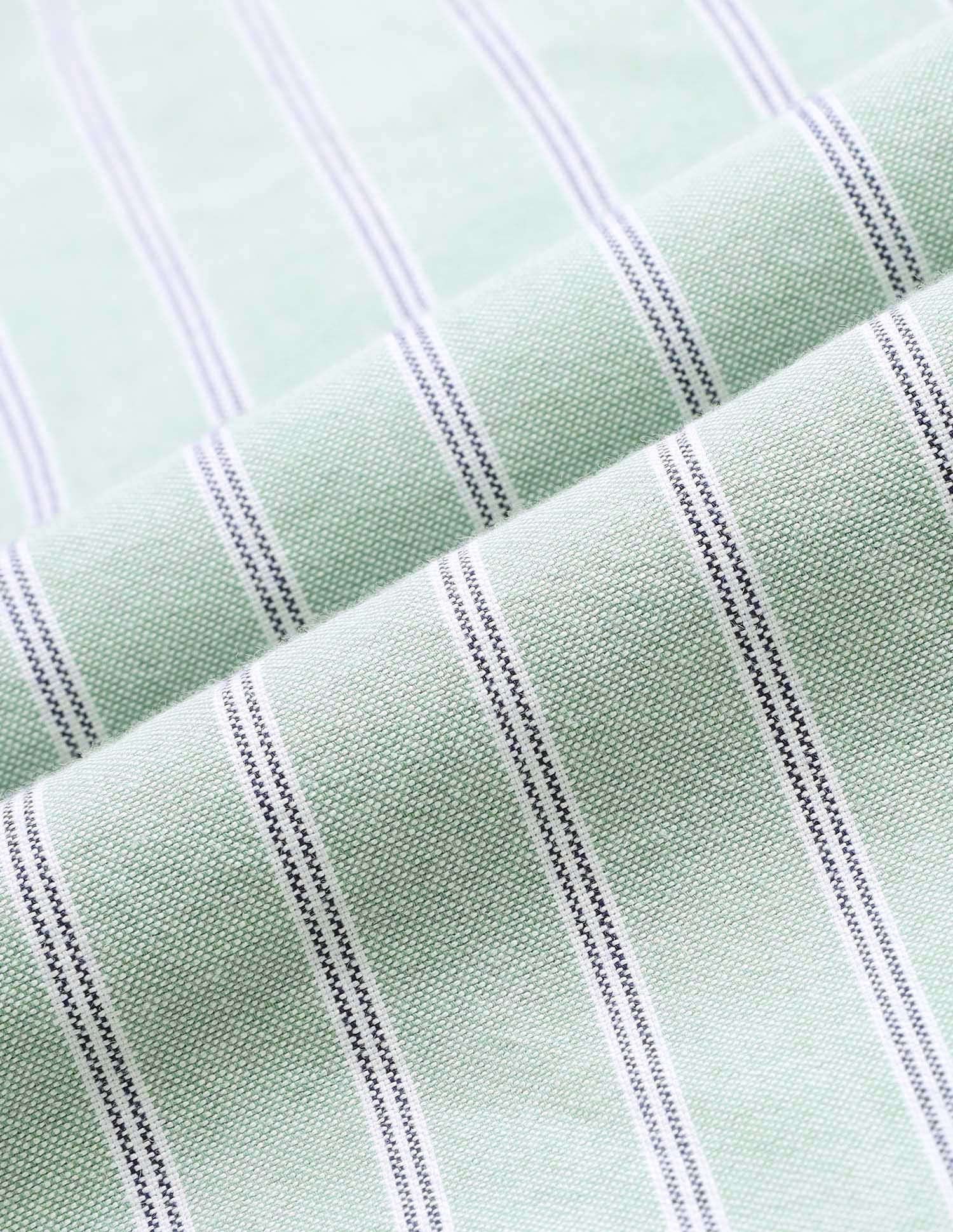 Vertical Striped Oxford Button-Down Shirt Green - U.S. Polo Assn. India | Large