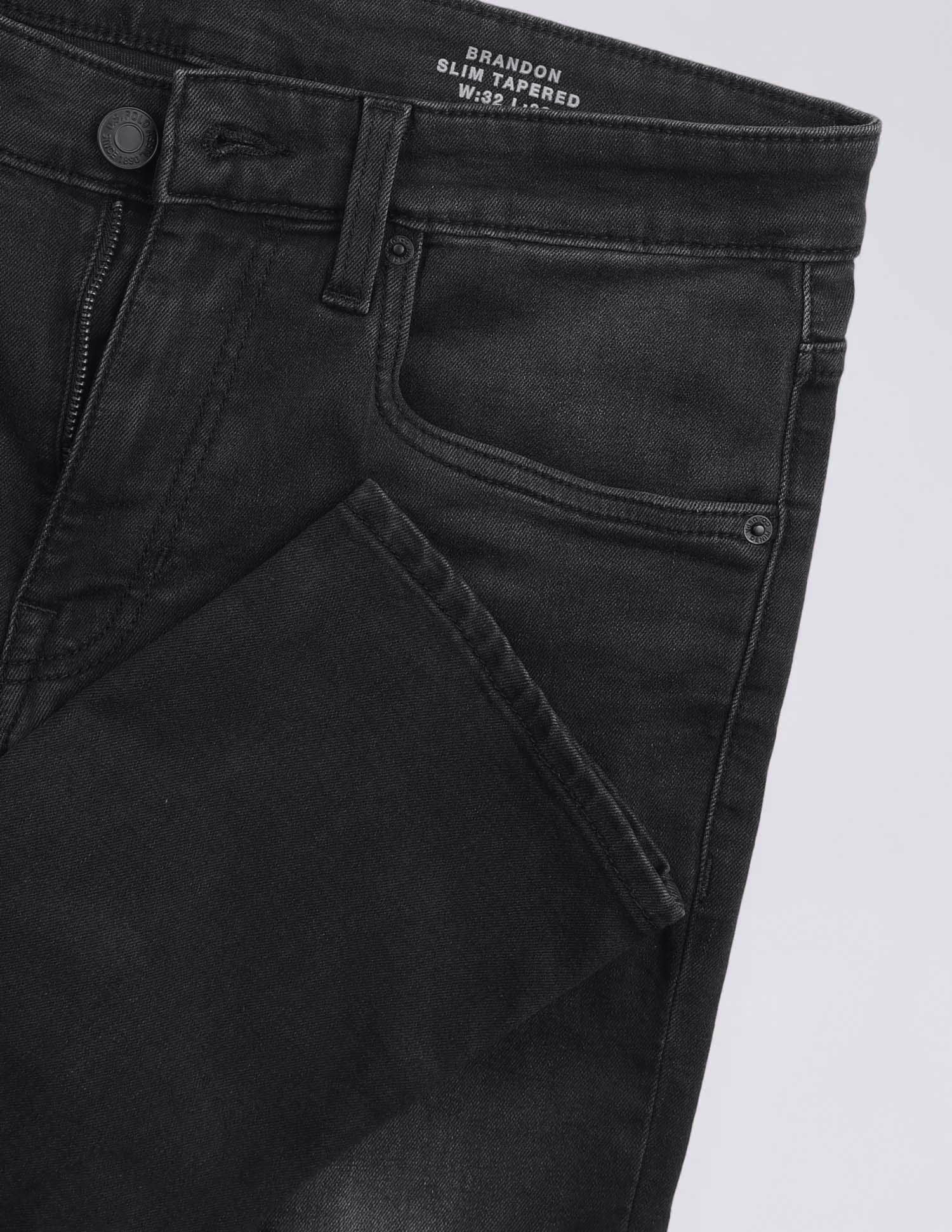 Brandon Slim Tapered Fit Black Jeans Black - U.S. Polo Assn. India | Large