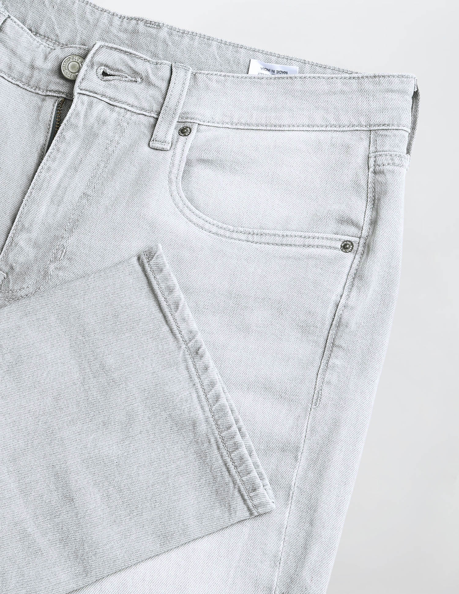 Brandon Slim Tapered Fit Light Washed Jeans Washed Grey - U.S. Polo Assn. India | Large