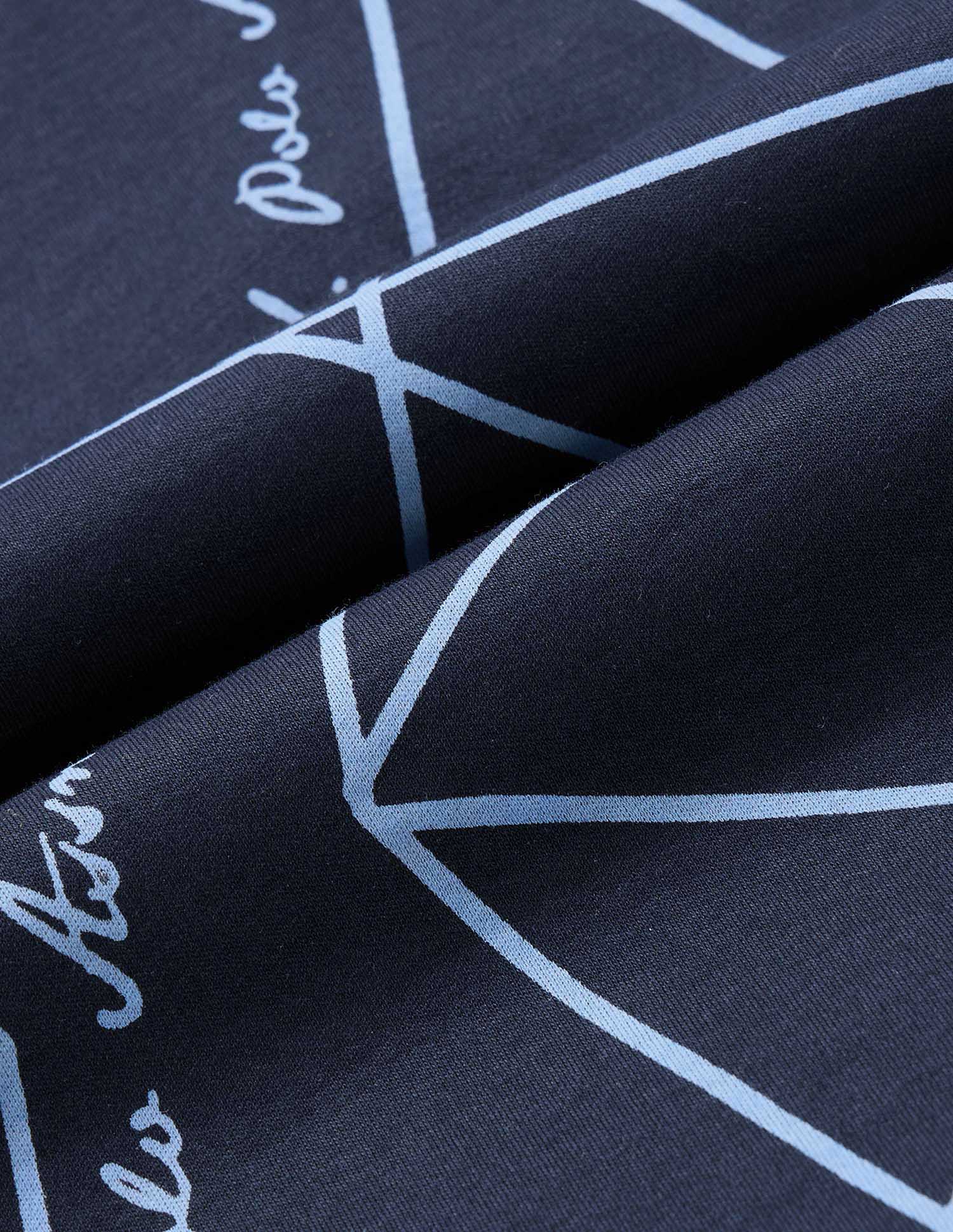 Boys Geometric Printed Regular Fit Polo Shirt Navy - U.S. POLO ASSN. | Large