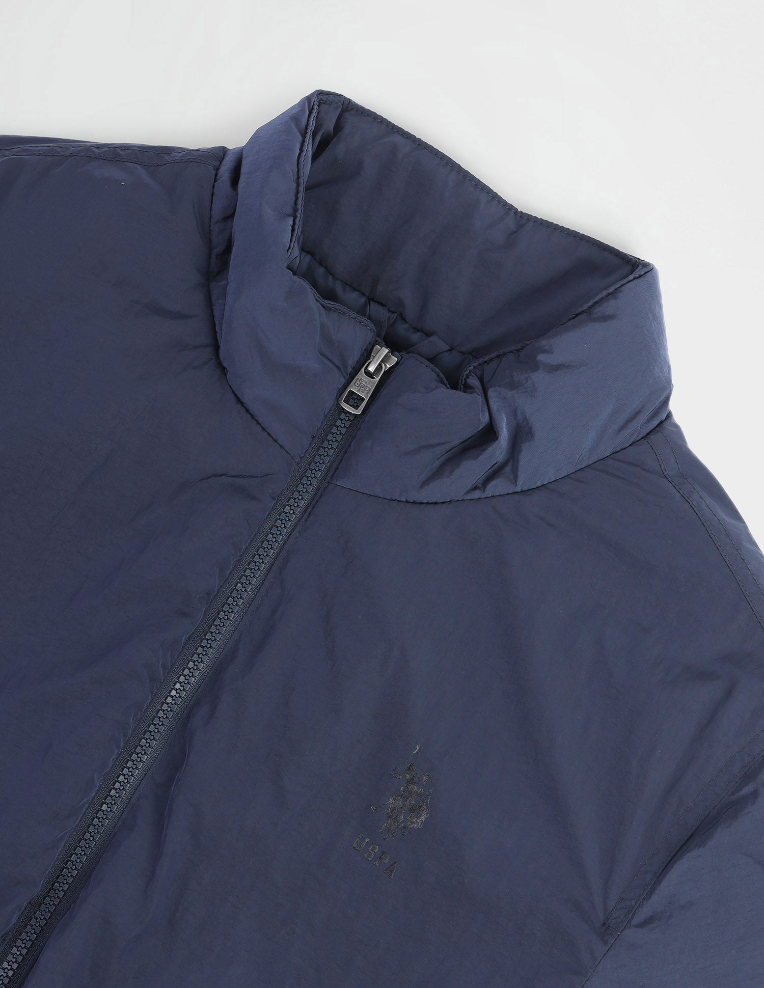 Solid Regular Fit Jacket Navy - U.S. Polo Assn. India | Large