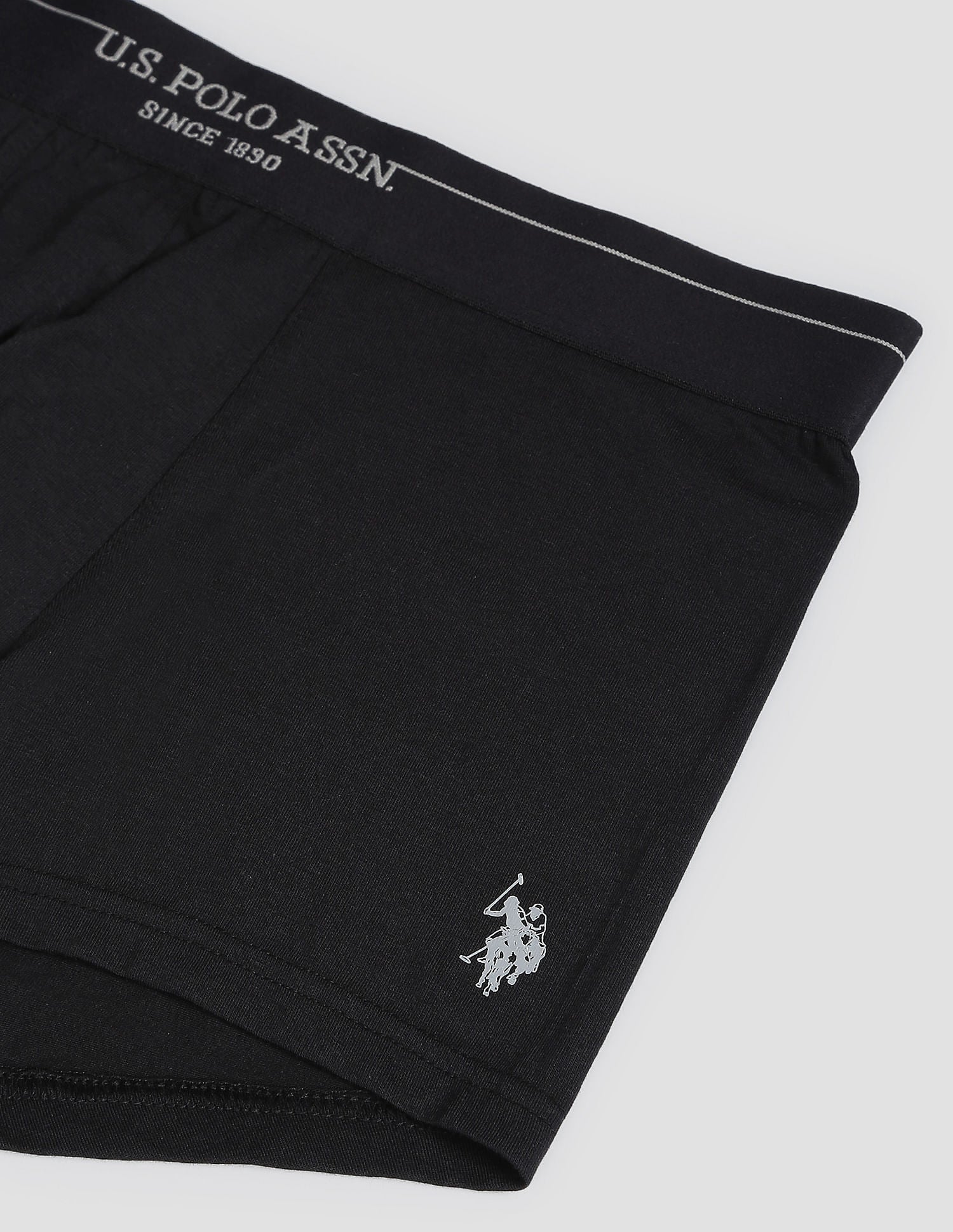 Modal Cotton Stretch Antibacterial PT003 Premium Trunks - Pack Of 1 Black - U.S. POLO ASSN. | Large
