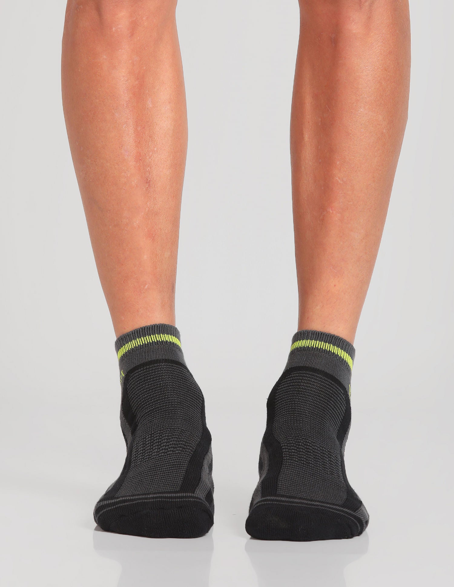 Ankle Length Striped ES006 Socks - Pack Of 3 Black - U.S. POLO ASSN. | Large