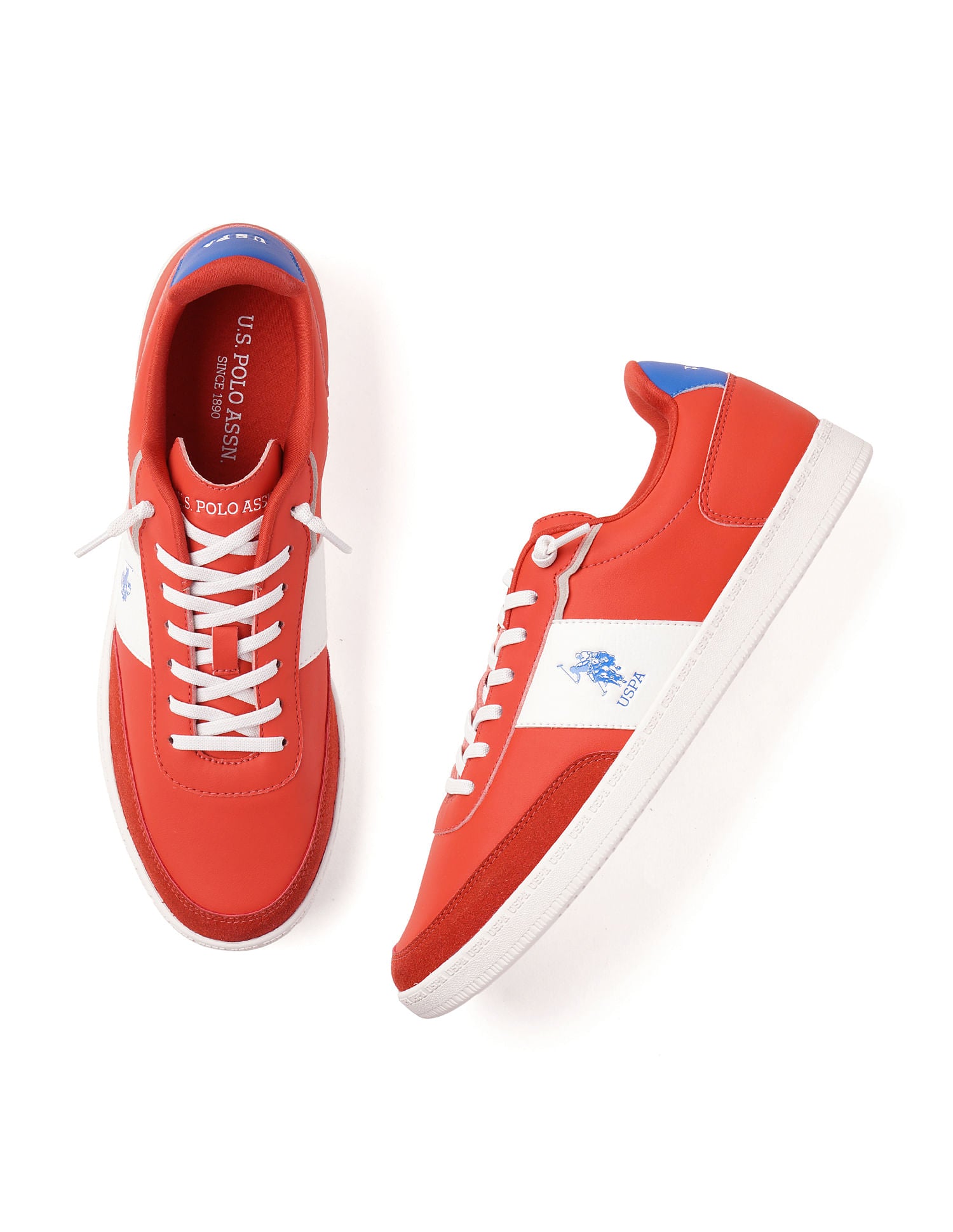 Men Milton Colourblocked Sneakers Red - U.S. POLO ASSN. | Large