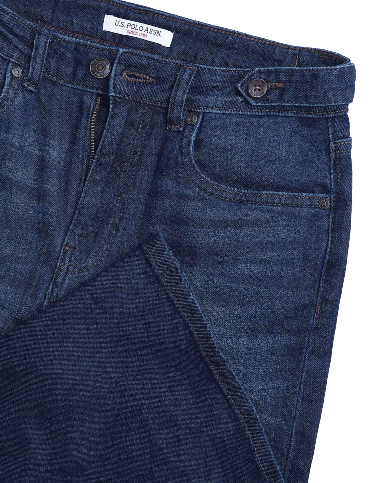 High Rise Flared Fit Jeans Blue - U.S. POLO ASSN. | Large