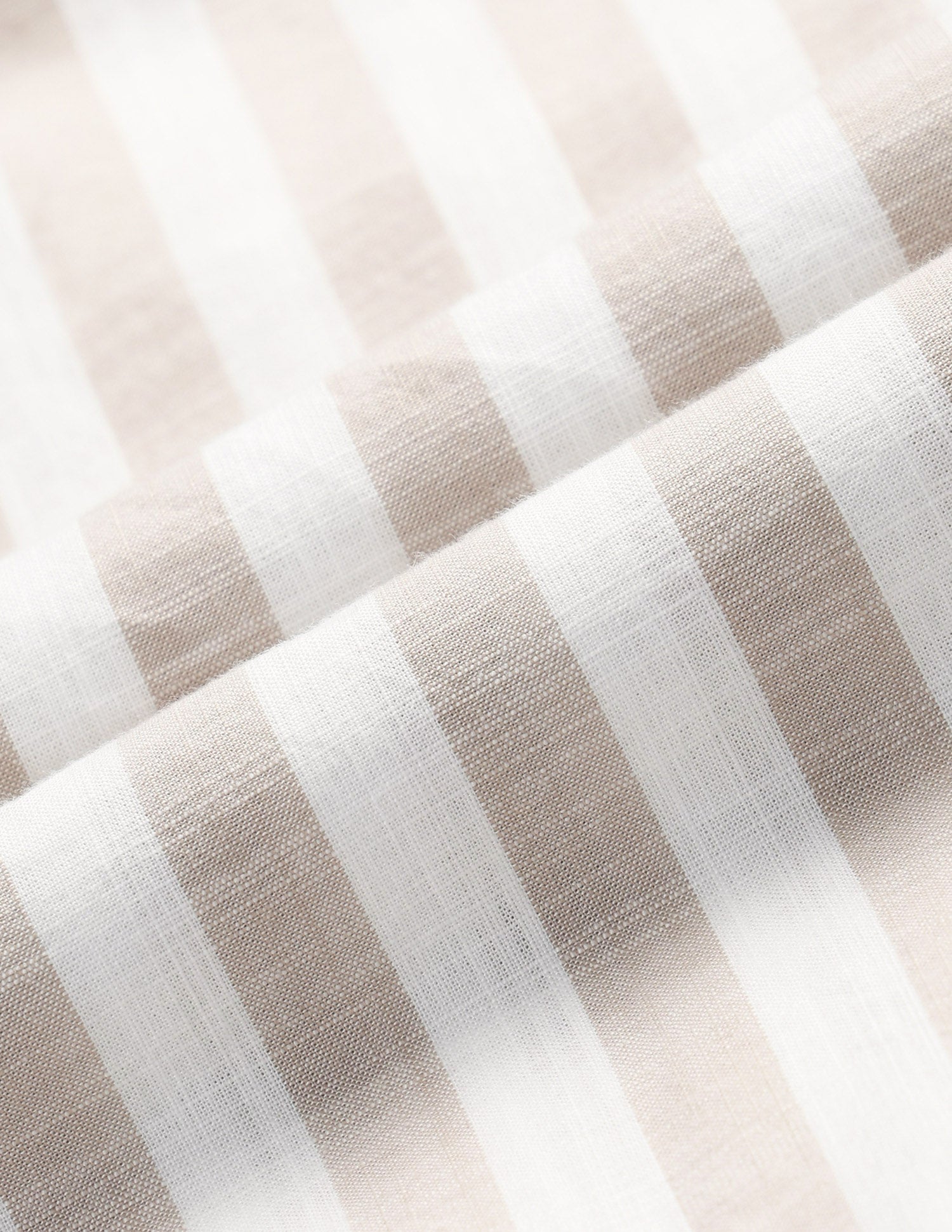 Vertical Striped Regular Fit Shirt Beige - U.S. Polo Assn. India | Large