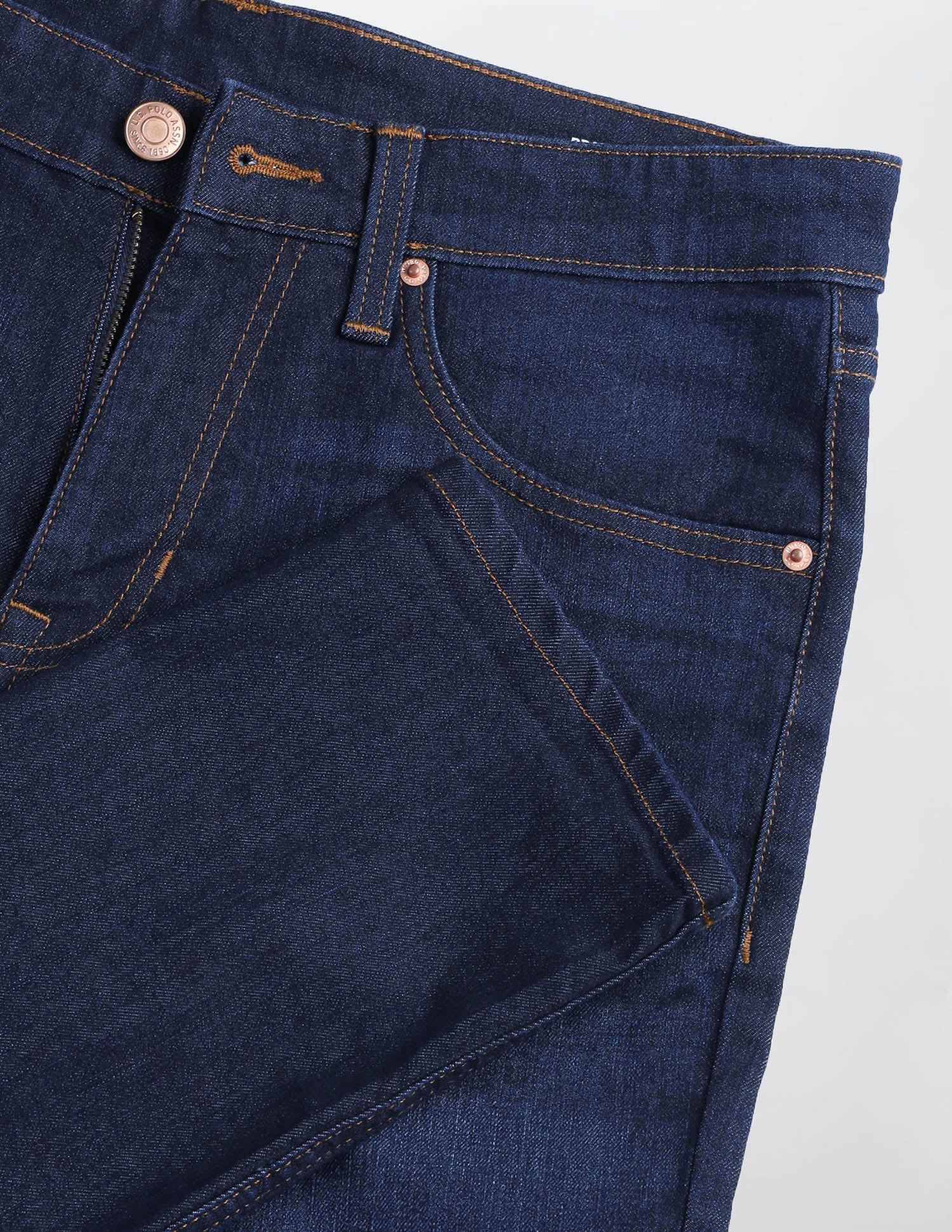 Brandon Slim Tapered Fit Blue Jeans Dark Blue - U.S. POLO ASSN. | Large