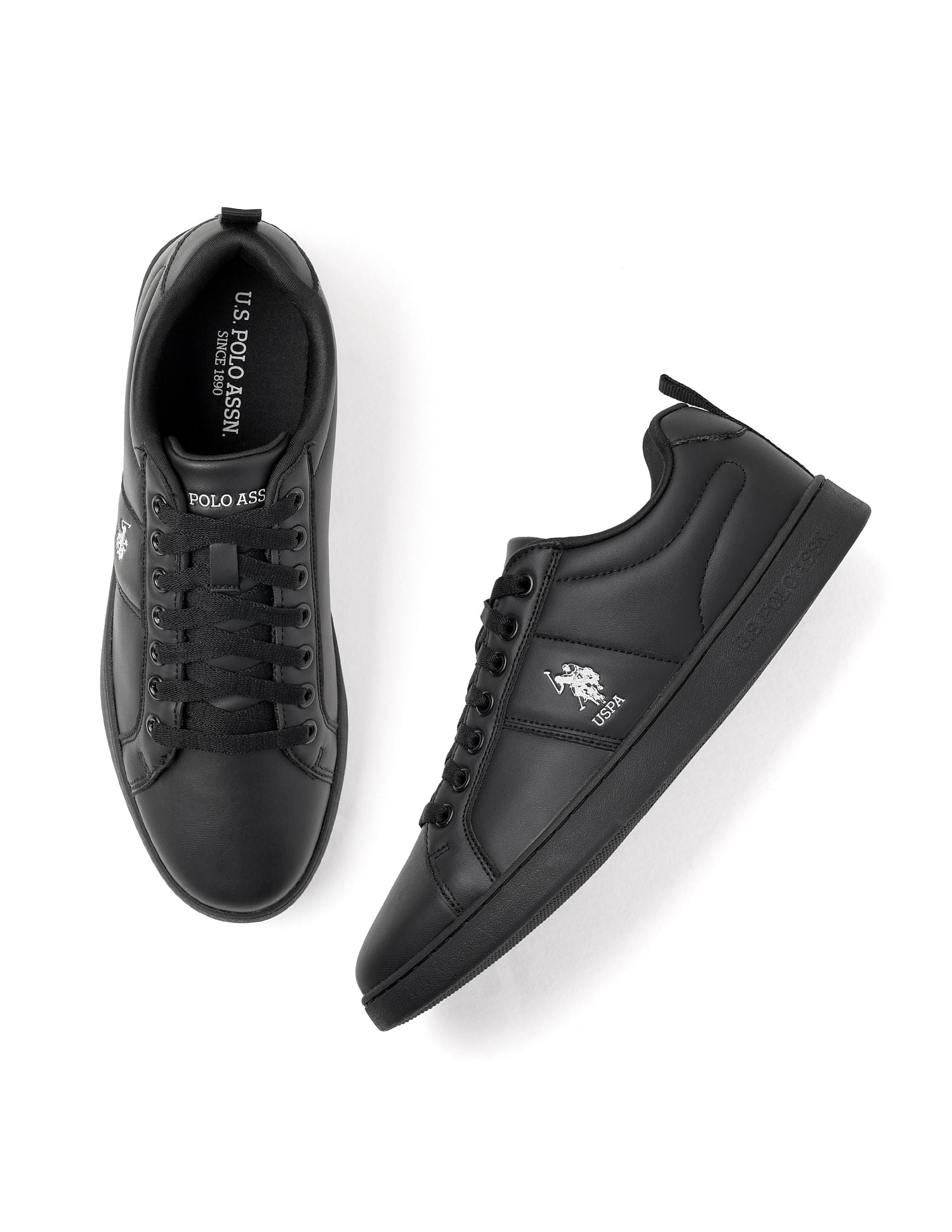 Dorim Solid Casual Sneakers Black - U.S. Polo Assn. India | Large