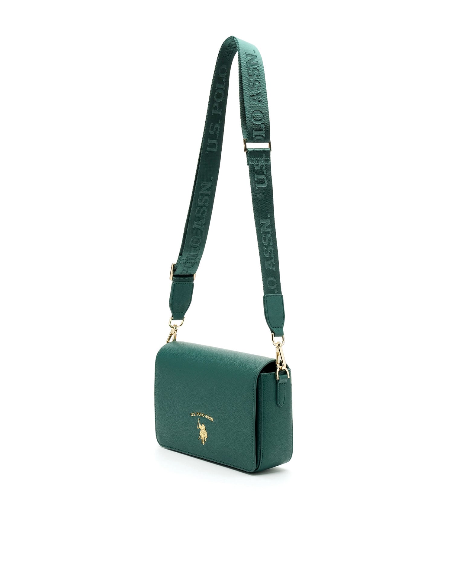 Nevah Cross Body Bag Green - U.S. Polo Assn. India | Large