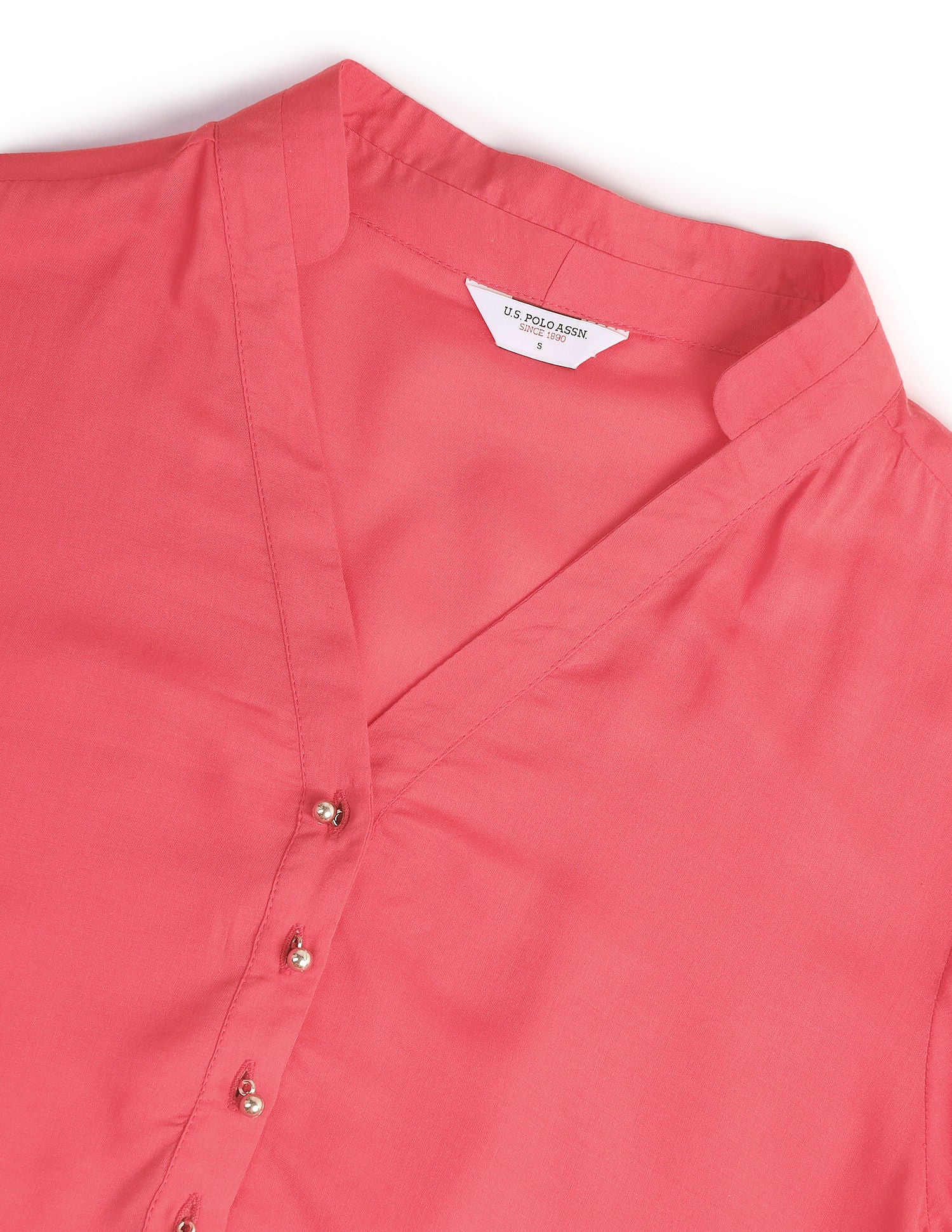 Notch Neck Solid Top Red - U.S. Polo Assn. India | Large