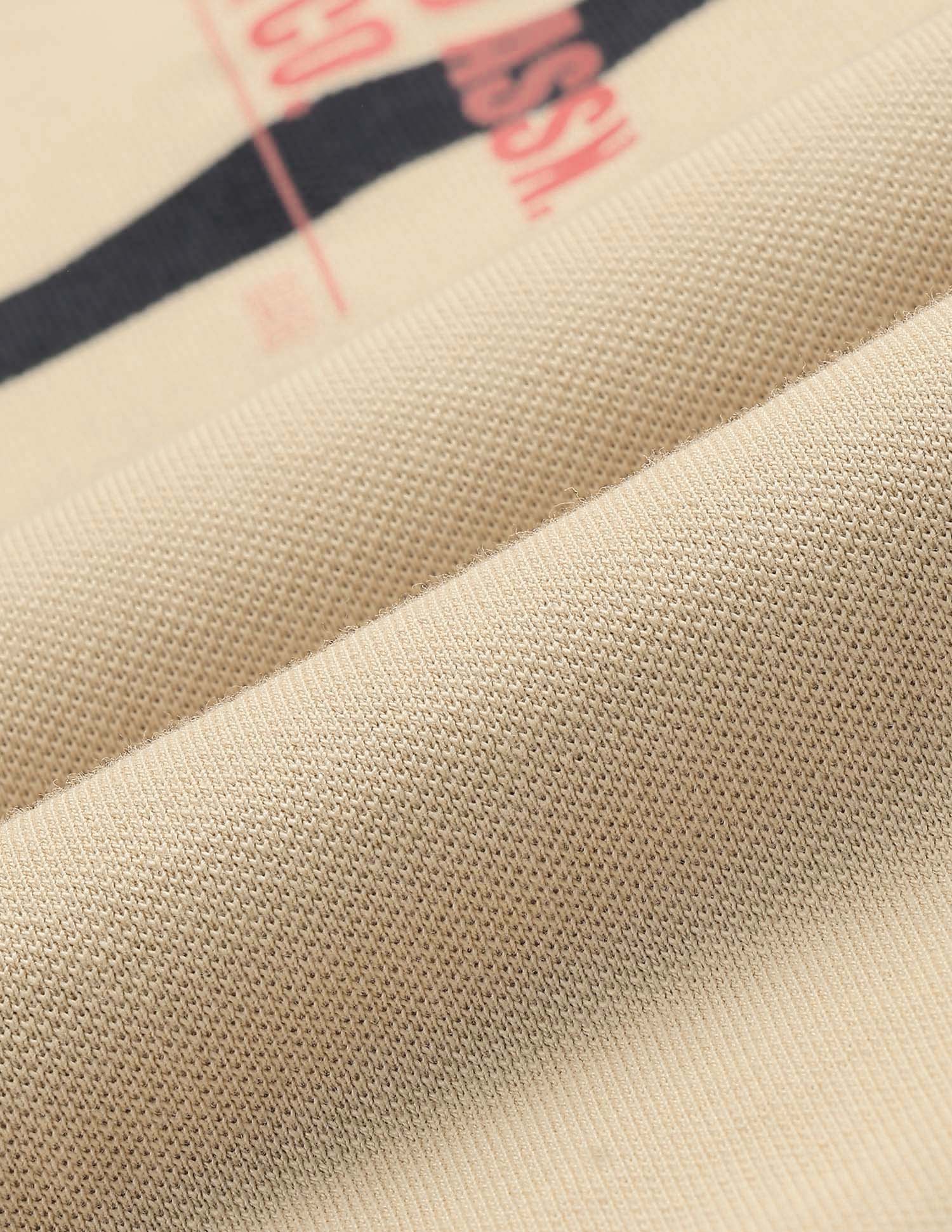 Horizontal Engineered Stripe Cotton Polo Shirt Beige - U.S. POLO ASSN. | Large