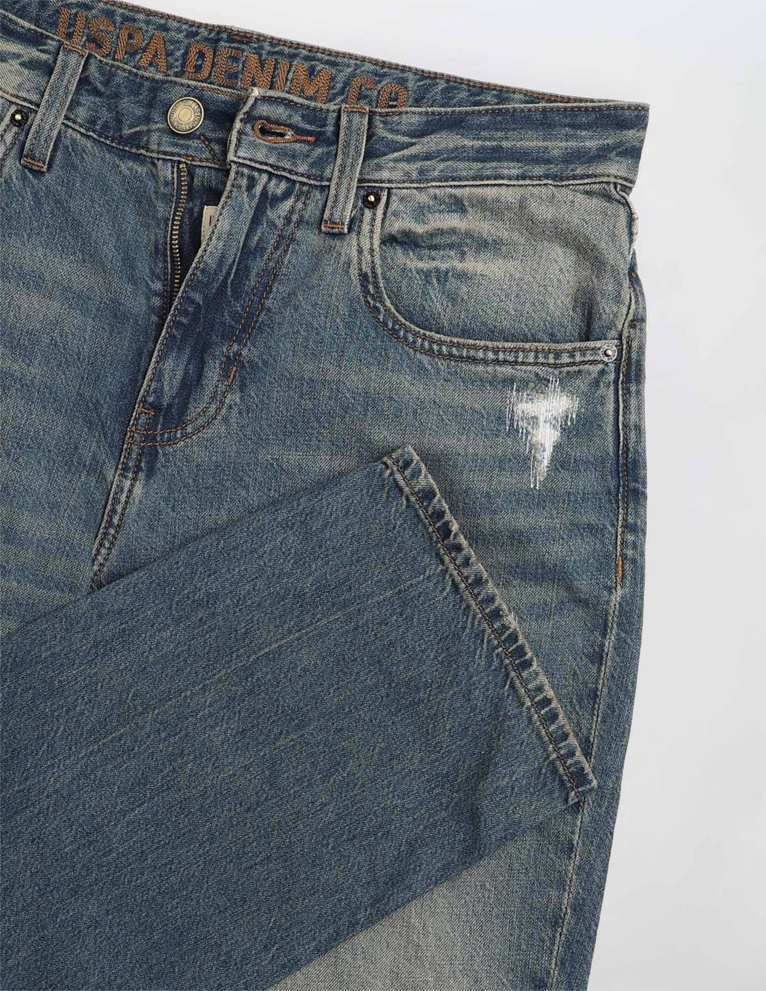 Shawn Relaxed Fit Blue Jeans Dark Blue - U.S. POLO ASSN. | Large