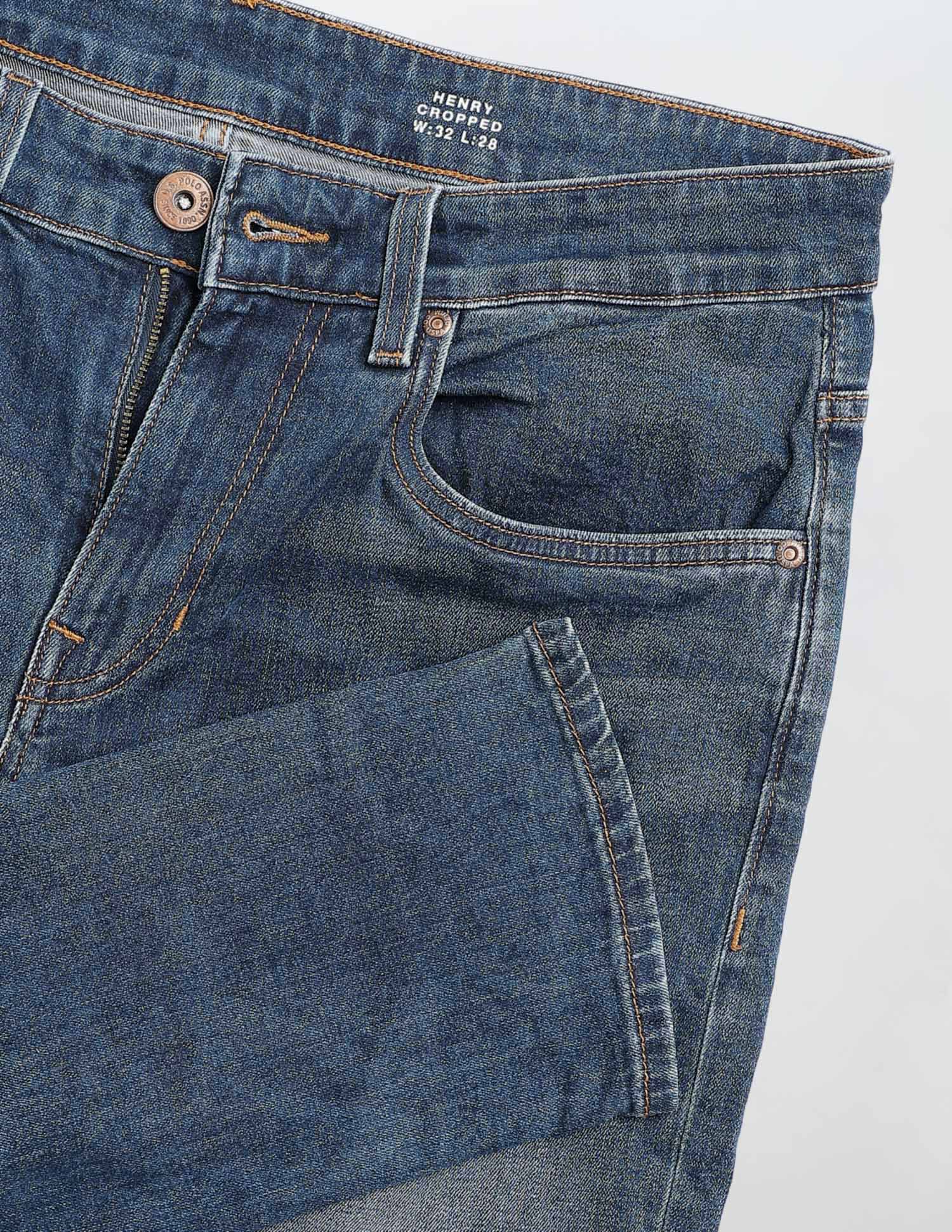 Henry Tapered Fit Kooltex Performance Jeans Dark Blue - U.S. POLO ASSN. | Large