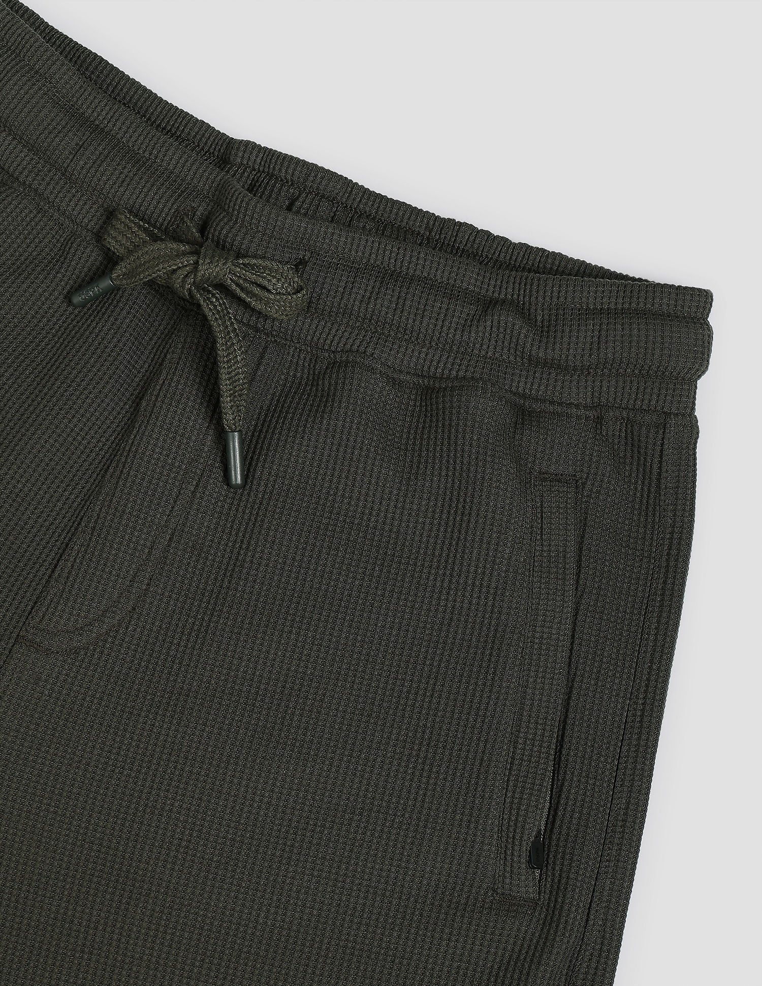 Waffle Knit Textured LS005 Lounge Shorts - Pack Of 1 Olive - U.S. POLO ASSN. | Large