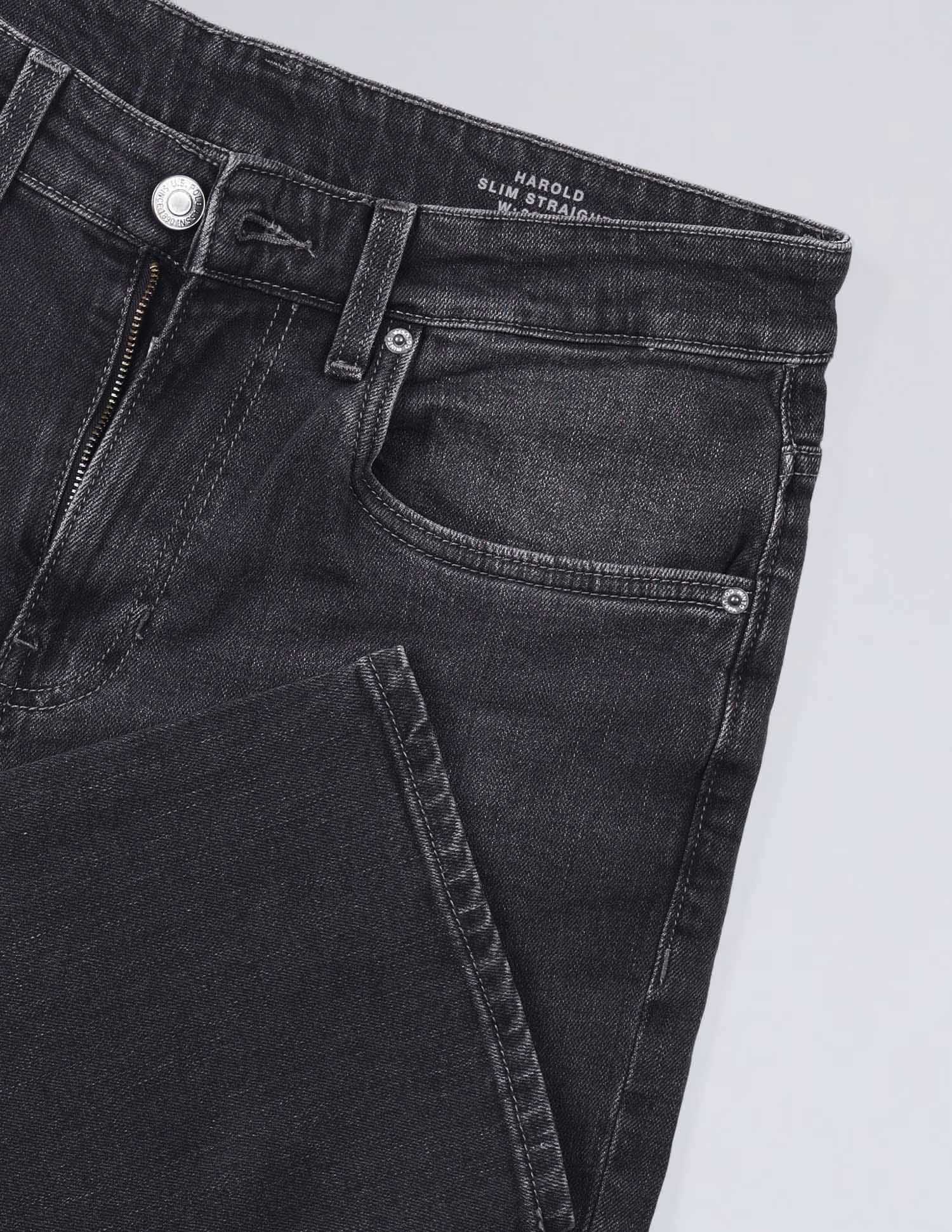 Harold Slim Straight Fit Vintage Jeans Black - U.S. Polo Assn. India | Large