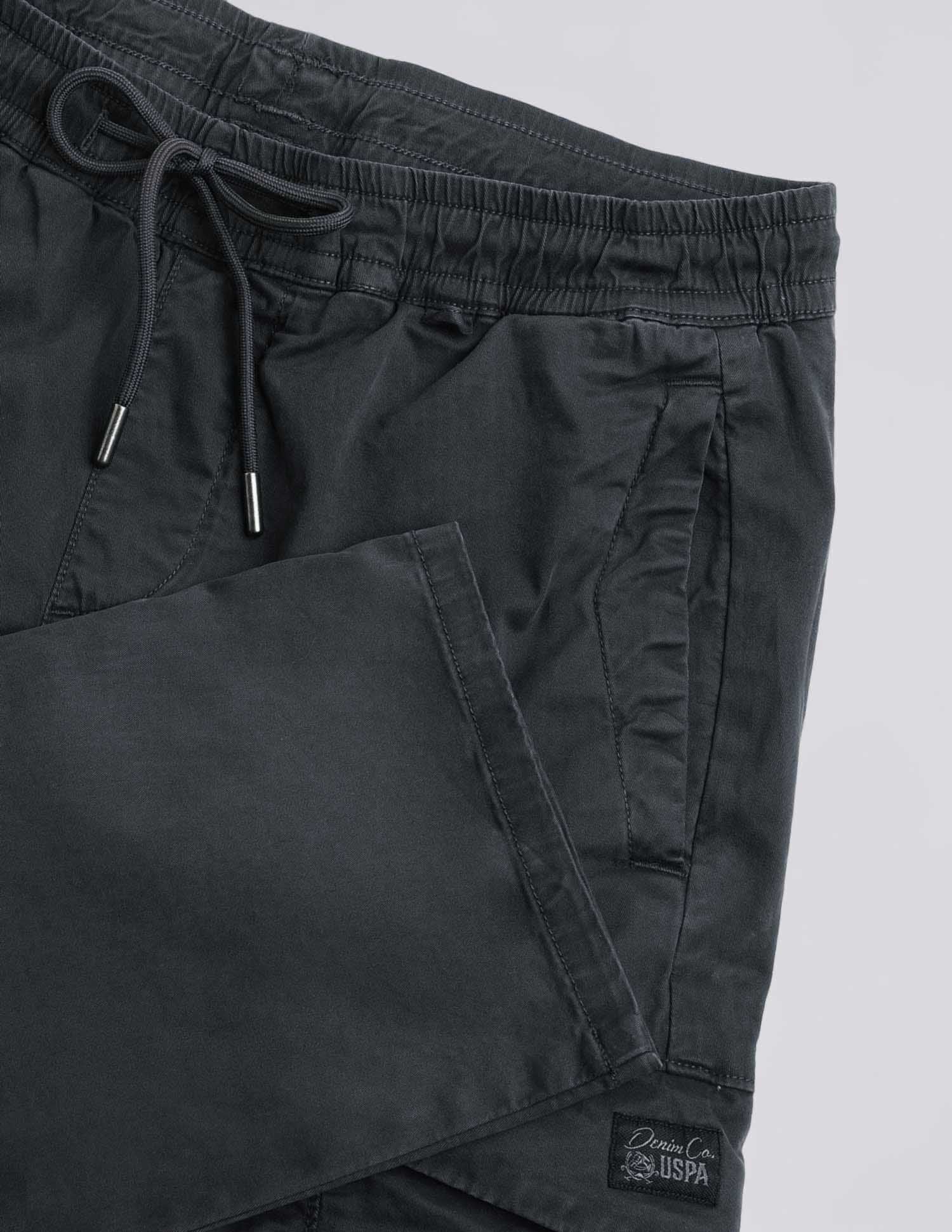 Straight Fit  Twill Cargos Black - U.S. Polo Assn. India | Large