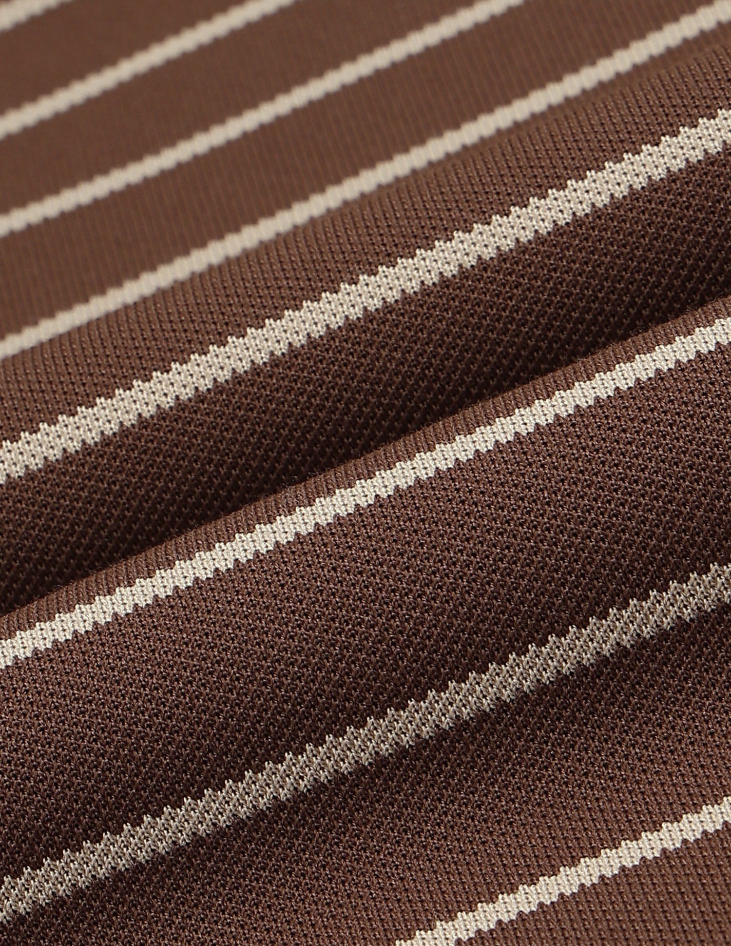 Horizontal Striped Slim Fit T-Shirt Brown - U.S. Polo Assn. India | Large