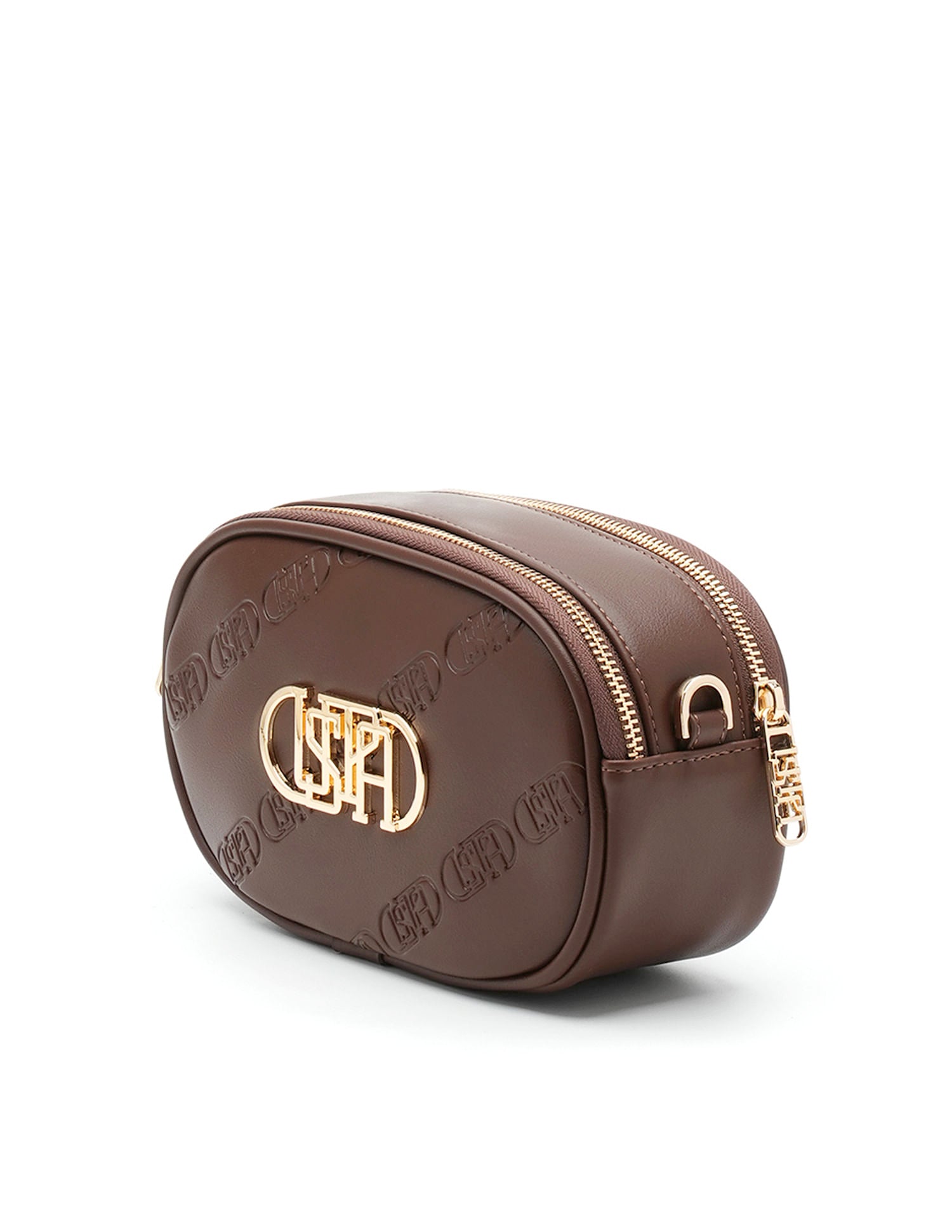 Ruth Monogram Cross Body Bag Tan - U.S. POLO ASSN. | Large