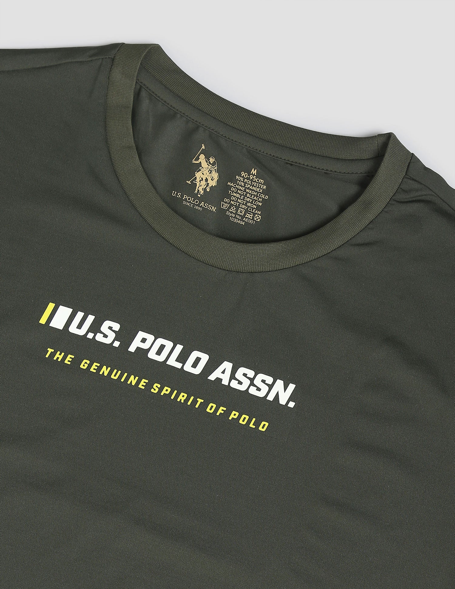 Solid AE001 Lounge T-Shirt - Pack Of 1 Olive - U.S. POLO ASSN. | Large