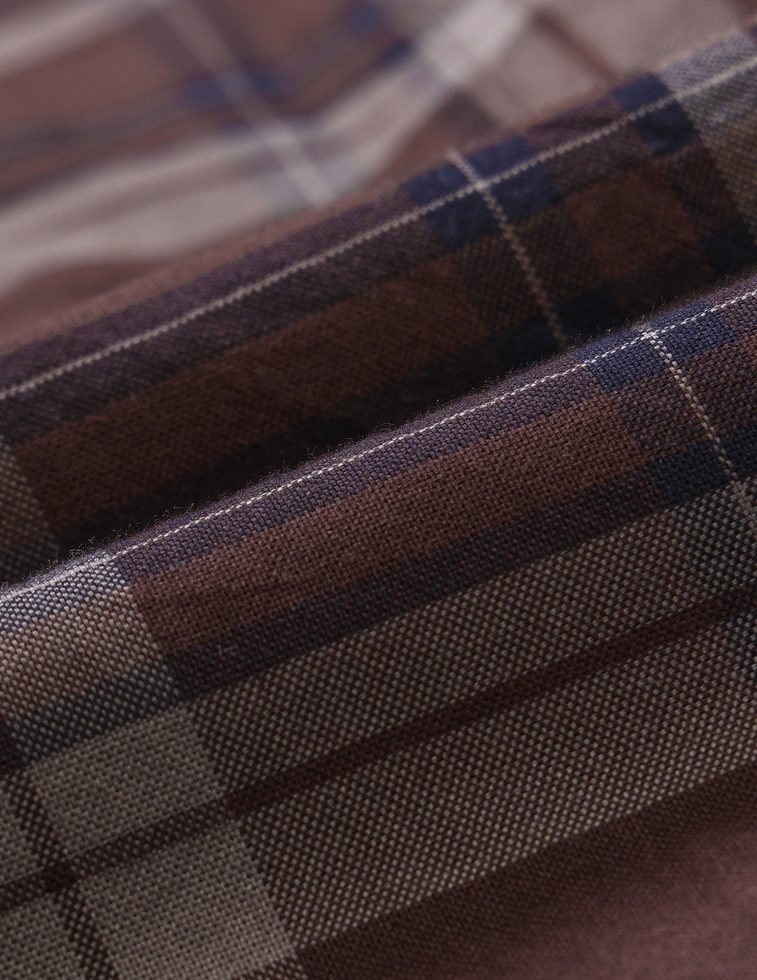 Tailored Fit Dobby Checked Shirt Brown - U.S. POLO ASSN. | Large