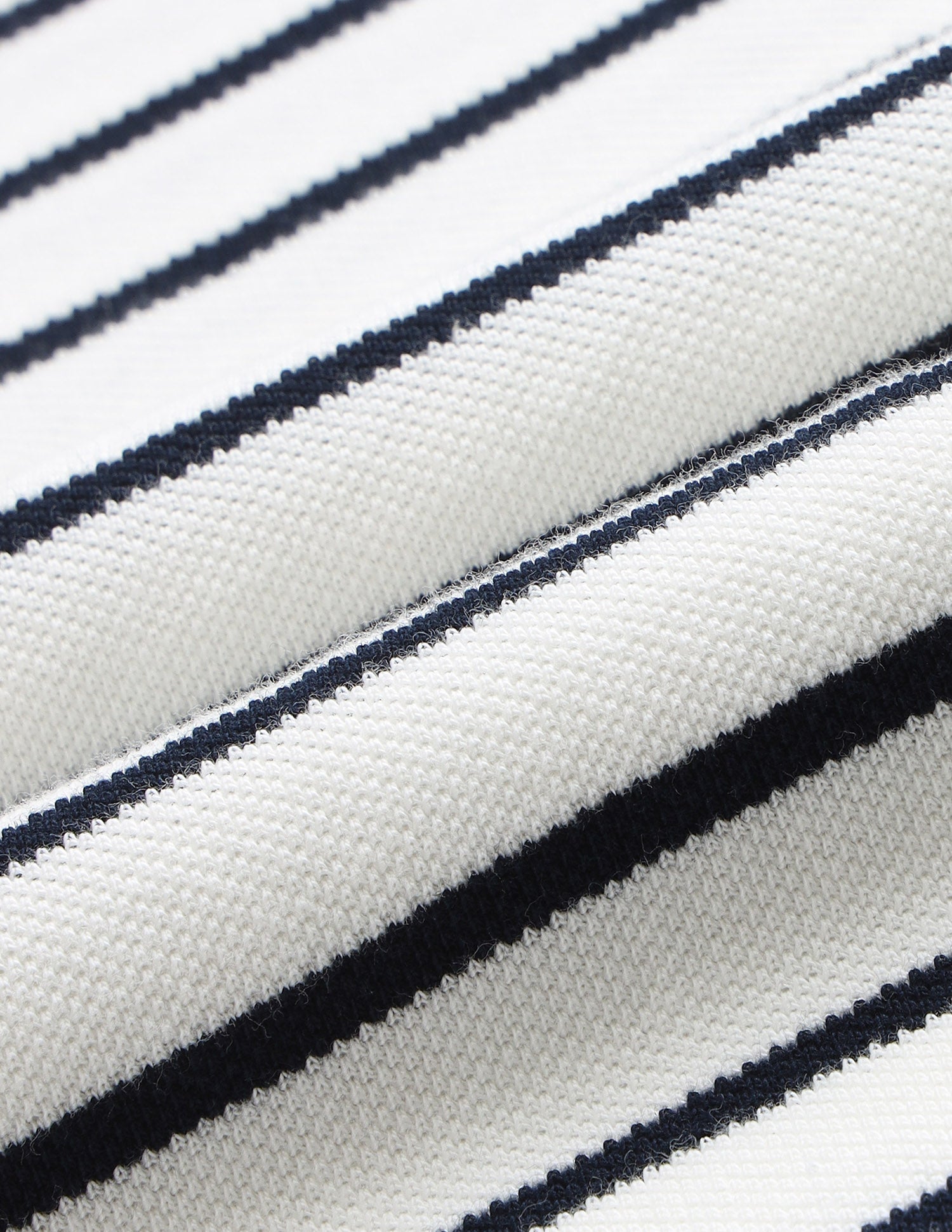 Horizontal Striped Muscle Fit Polo Shirt Ivory - U.S. Polo Assn. India | Large