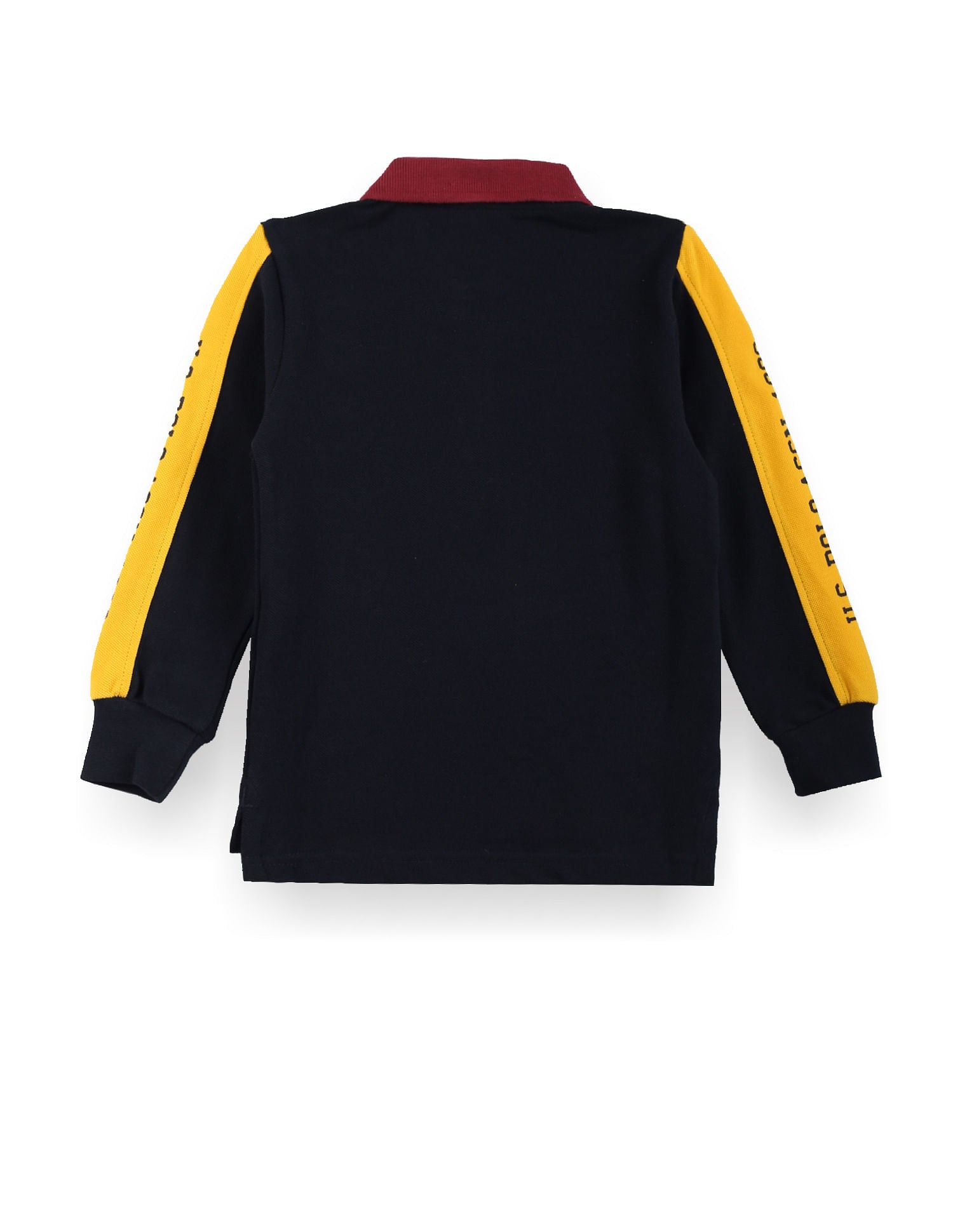 Boys Brand Print Cotton Polo Shirt Navy - U.S. POLO ASSN. | Large