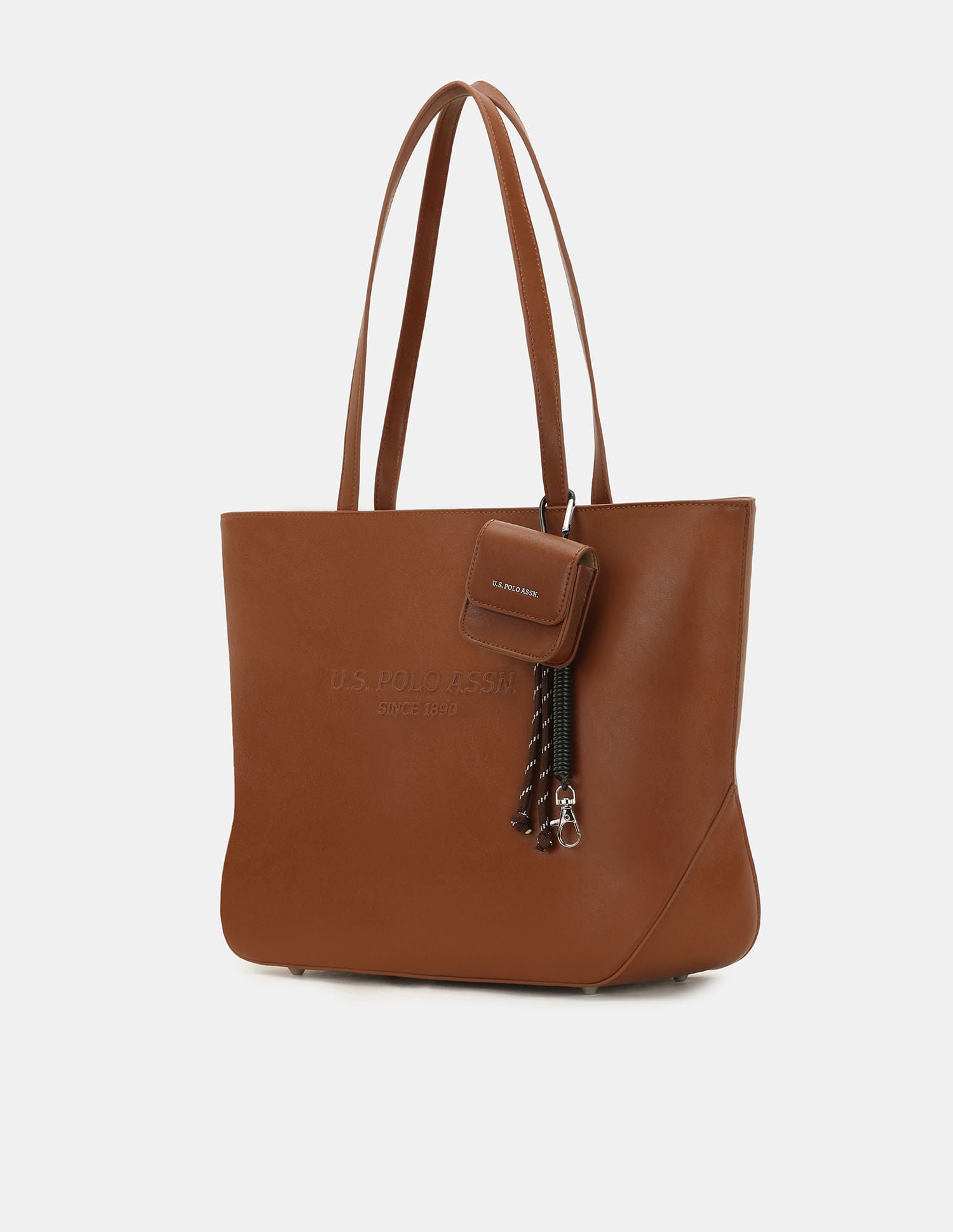 Women Bree Functional Tote Bag with Key Holder Tan - U.S. POLO ASSN. | Large