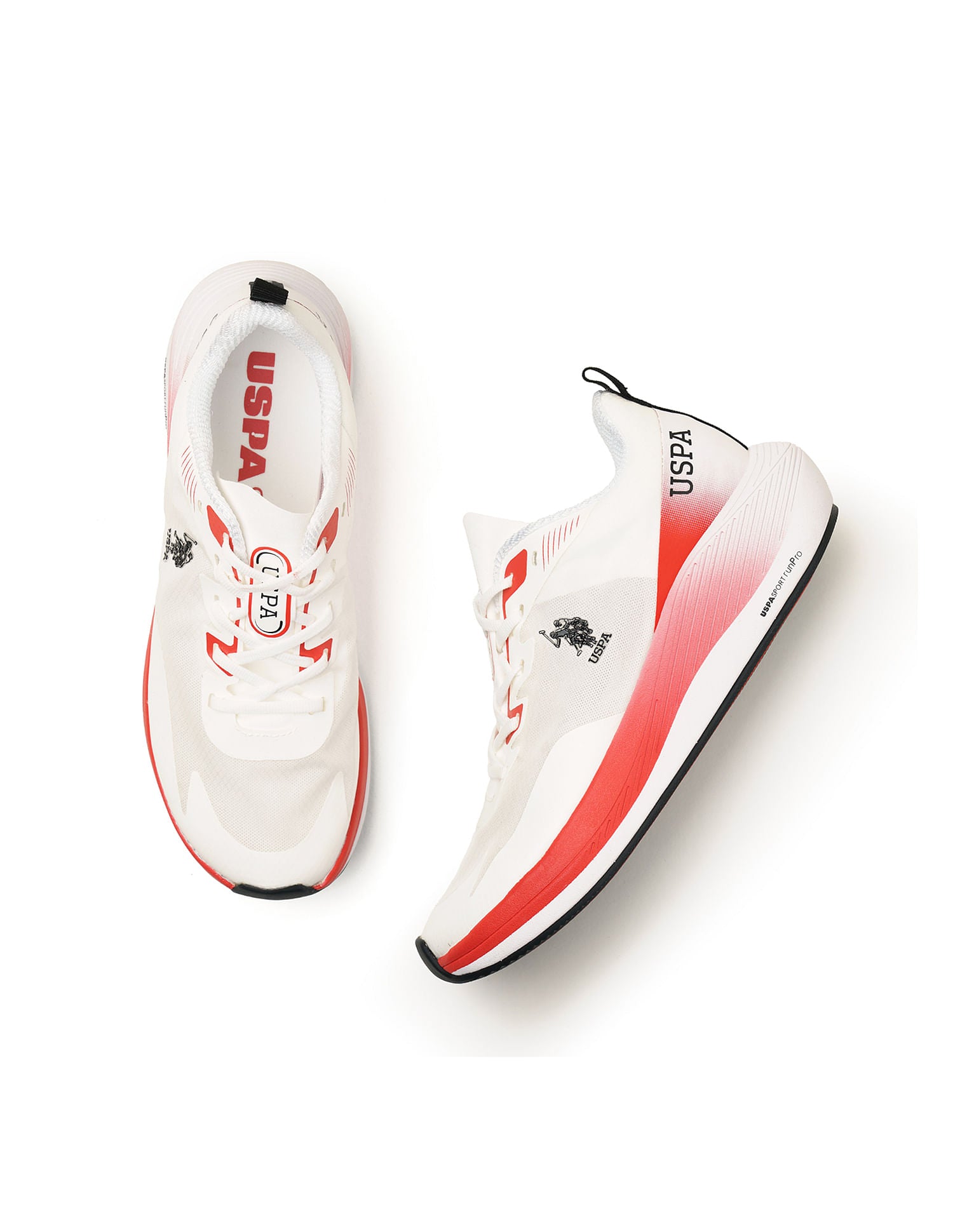 Men Severin White Uspa Sport  Runpro Running Shoes White - U.S. Polo Assn. India | Large