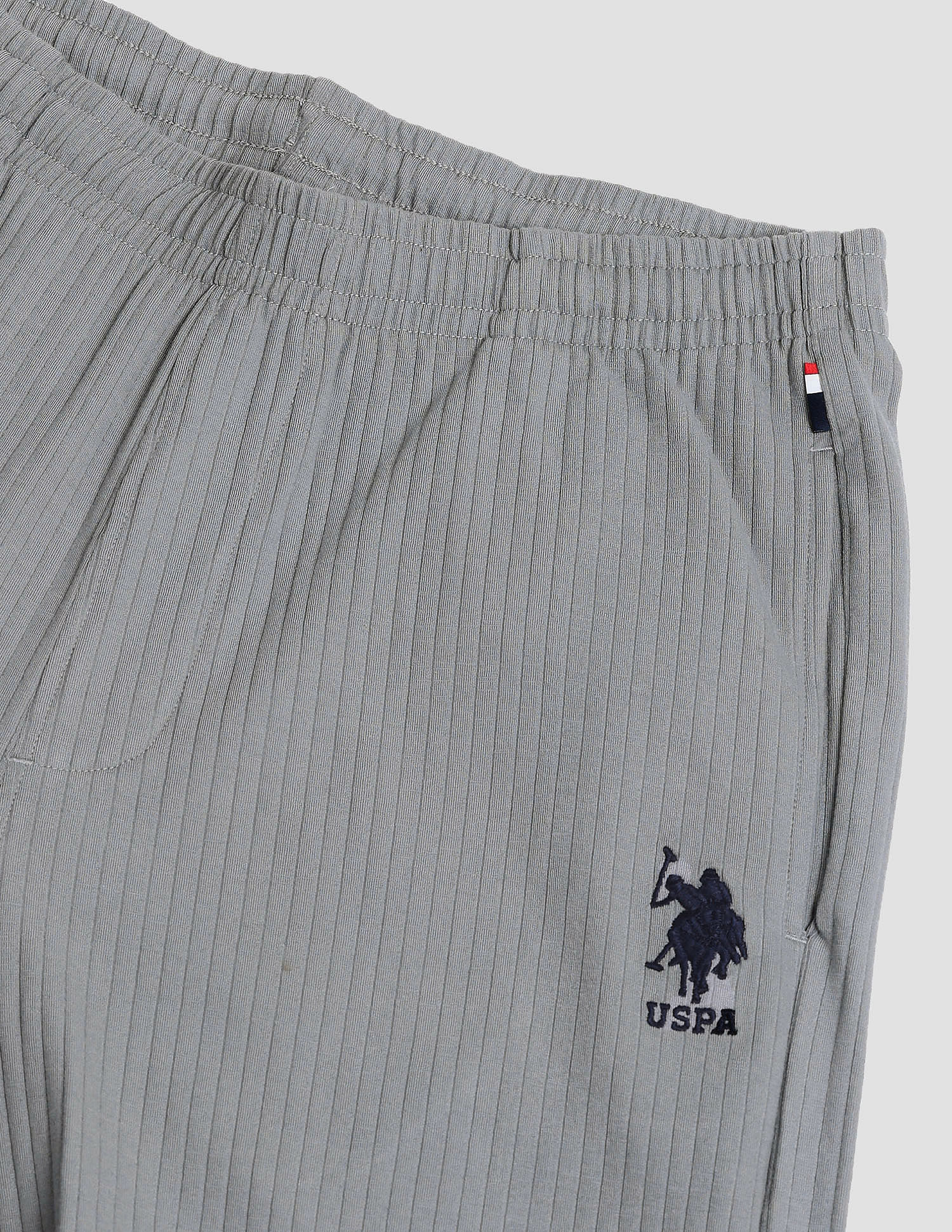All Over Stripe OELP4 Lounge Track Pants - Pack Of 1 Ghost Grey - U.S. POLO ASSN. | Large