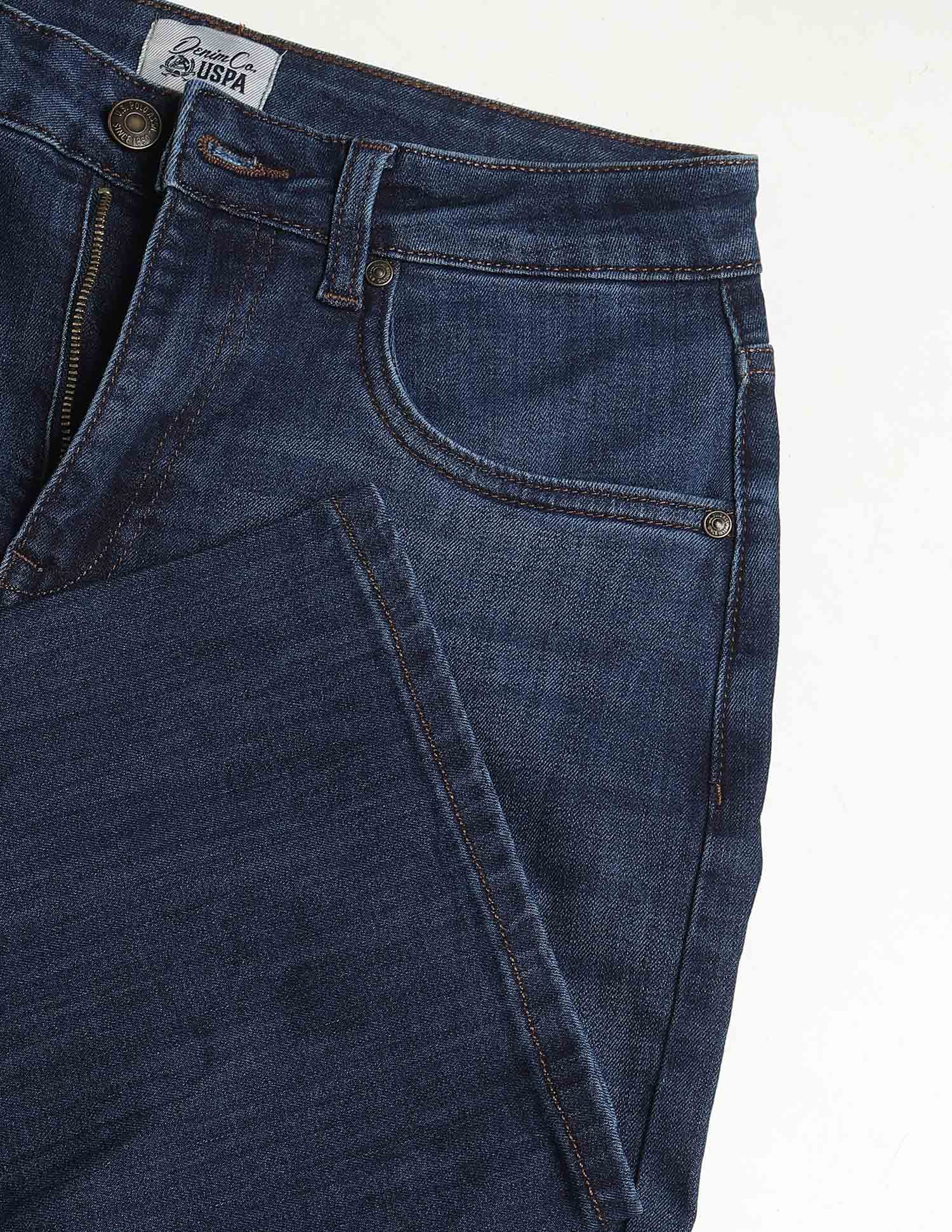 High Rise Straight Fit Jeans Blue - U.S. Polo Assn. India | Large