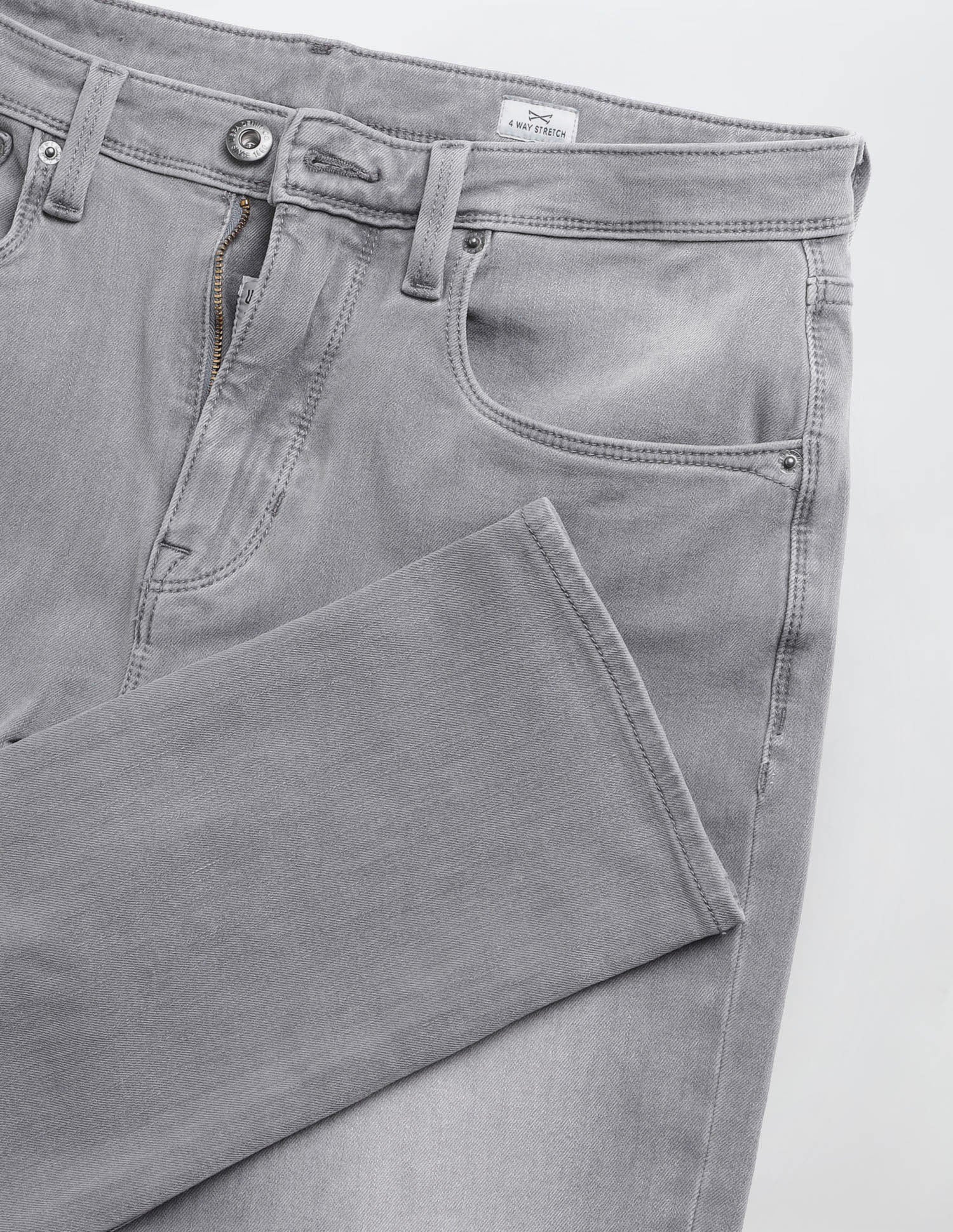 Cole Comfort Cropped Fit Grey Jeans Grey - U.S. Polo Assn. India | Large