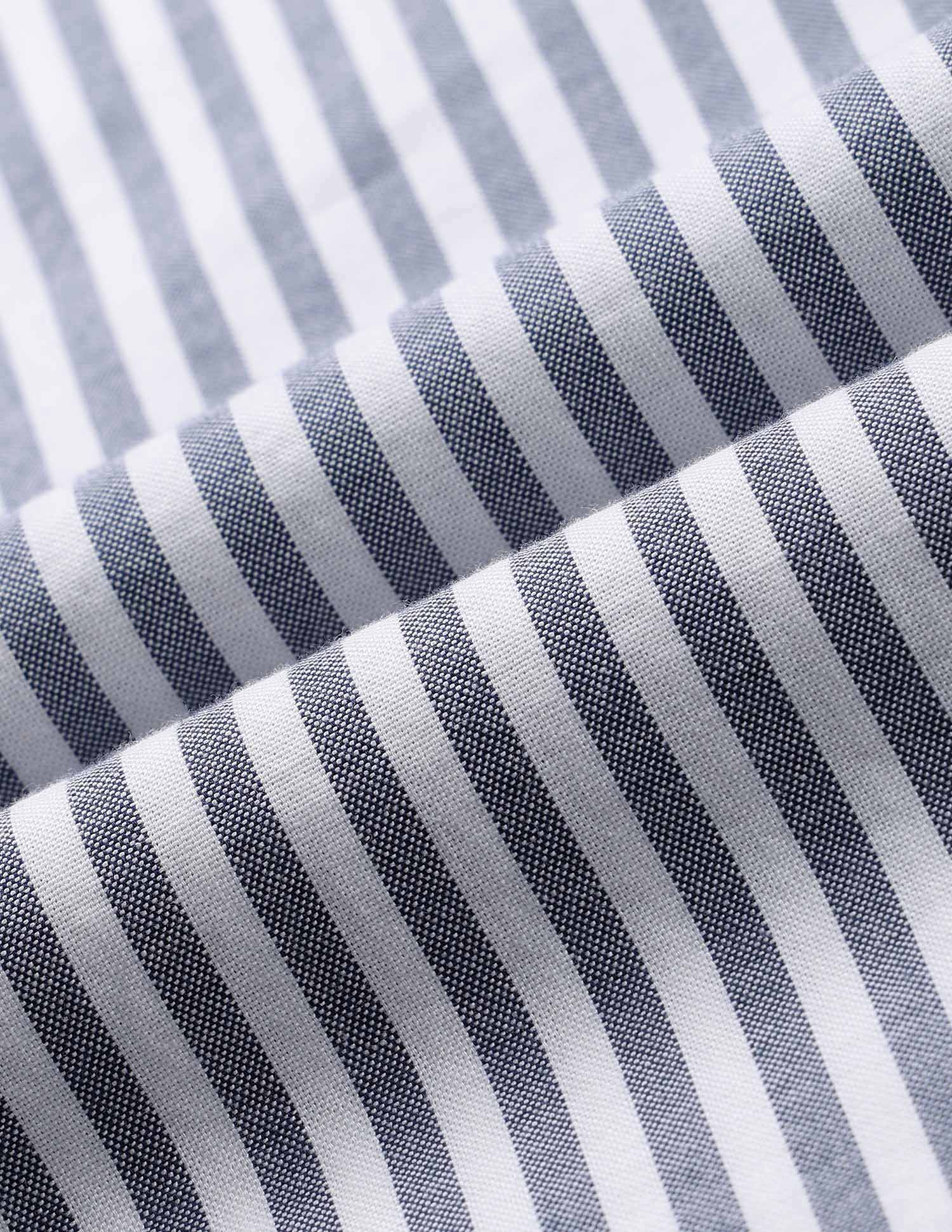 Vertical Striped Tailored Fit Shirt Dark Blue - U.S. Polo Assn. India | Large