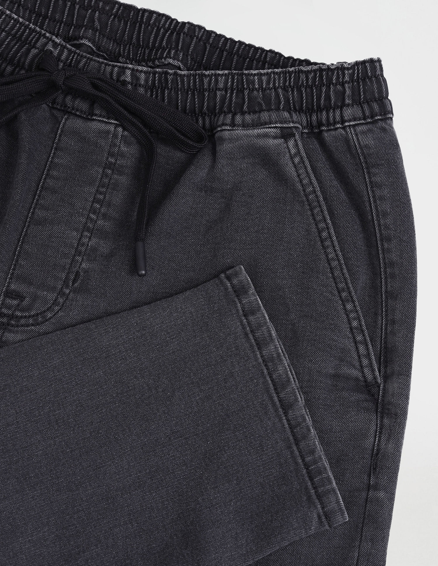 Slim Fit Black Jogger Jeans Black - U.S. Polo Assn. India | Large