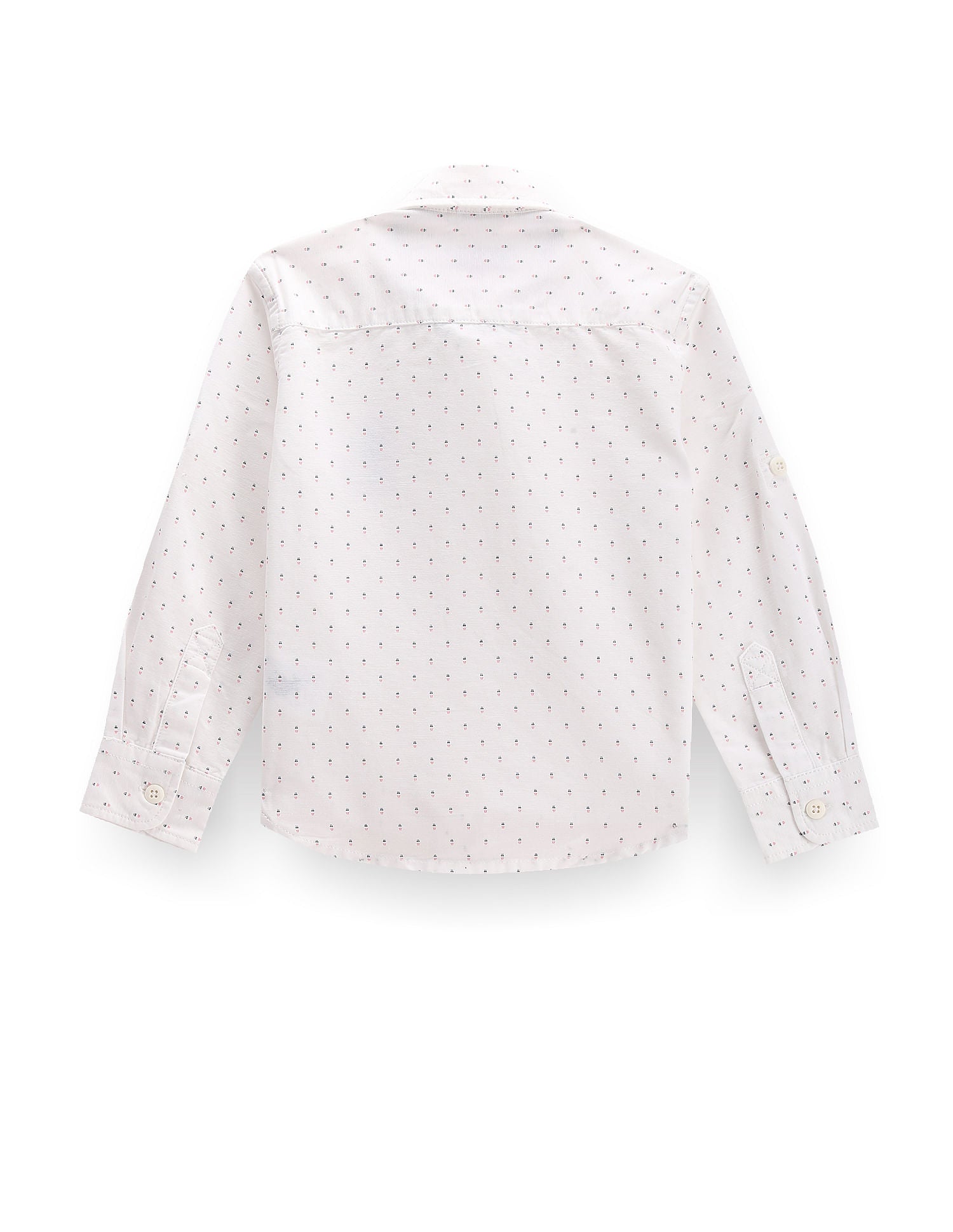 Boys Long Sleeve Geometric Print Shirt White - U.S. POLO ASSN. | Large