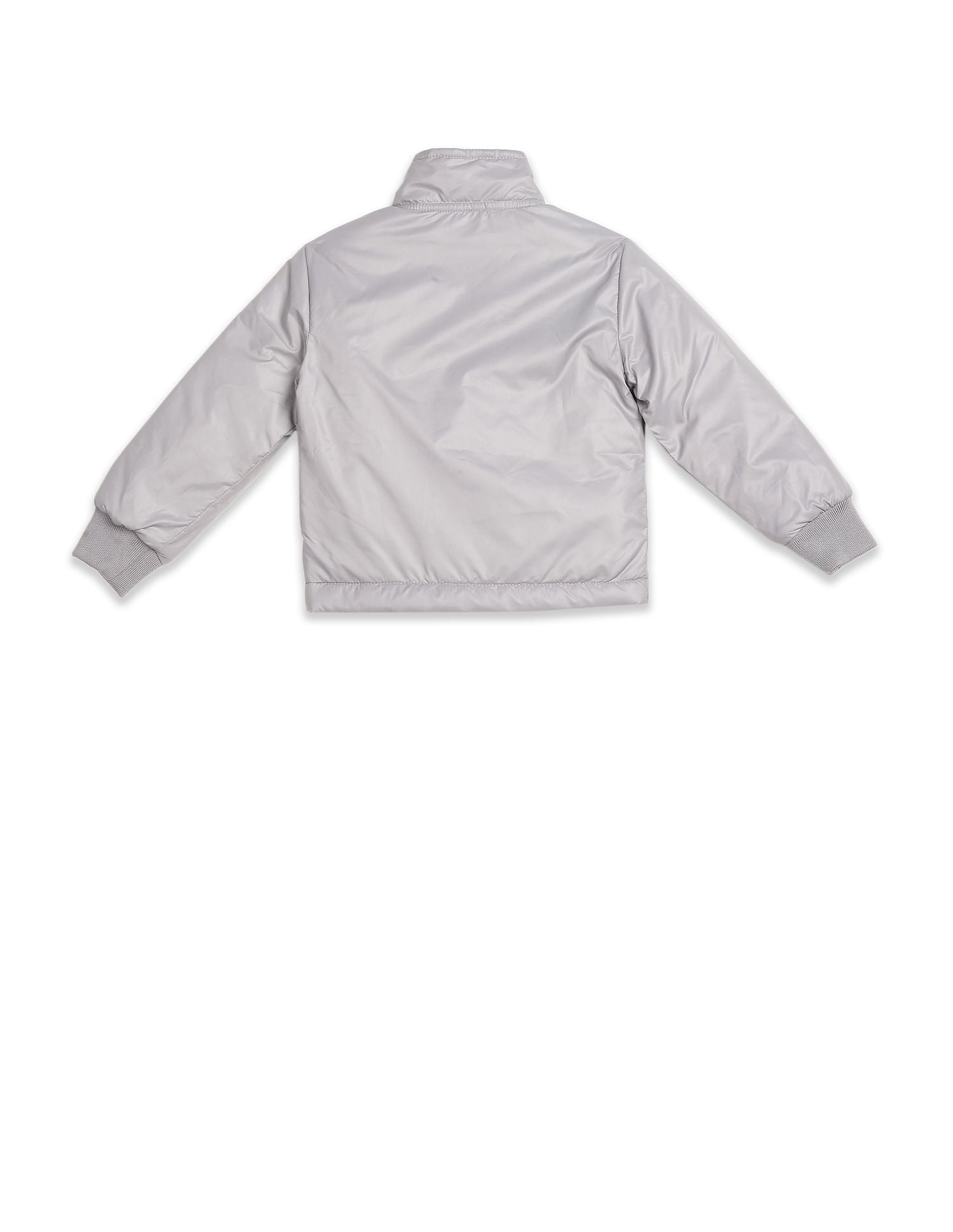 High Neck Solid Jacket Grey - U.S. POLO ASSN. | Large