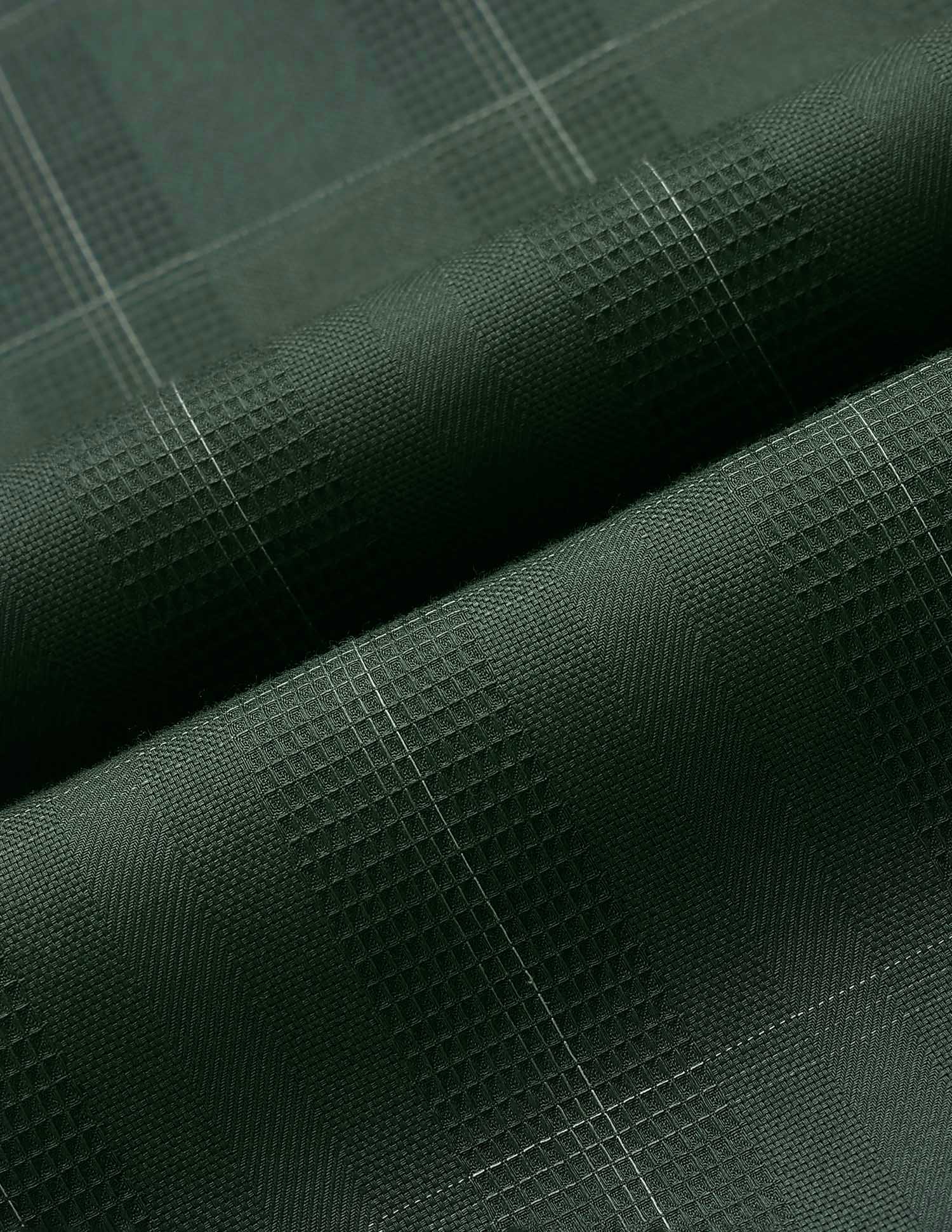 Textured With Grid Checked Dobby Shirt Green - U.S. POLO ASSN. | Large