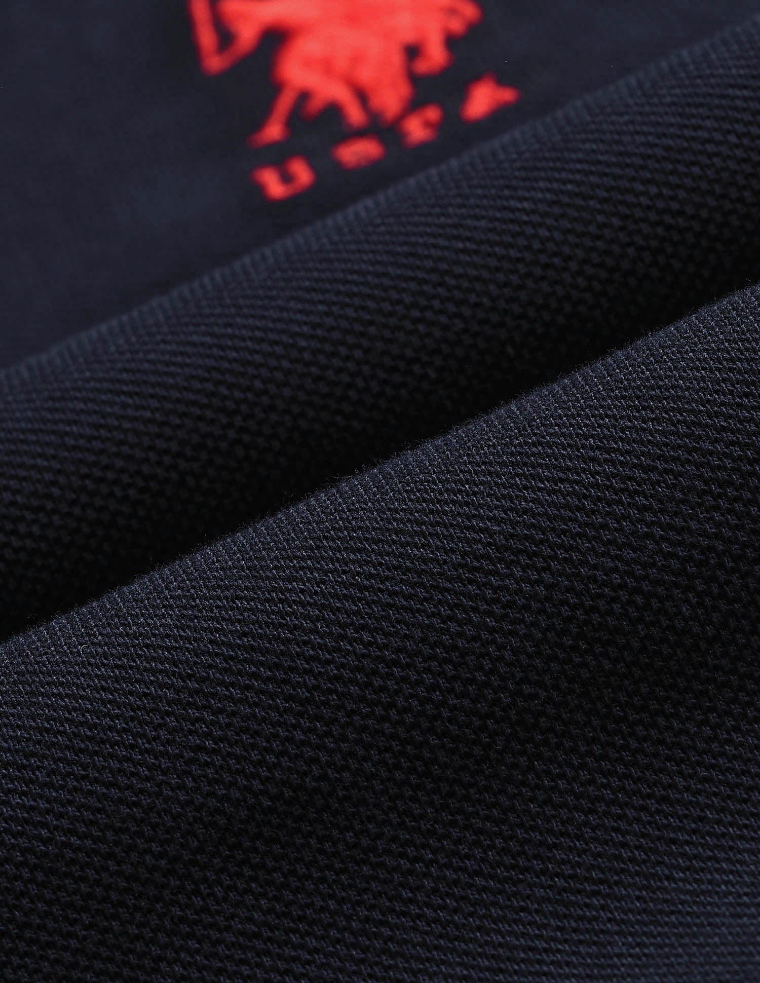 Solid Pique Polo Shirt Navy - U.S. POLO ASSN. | Large