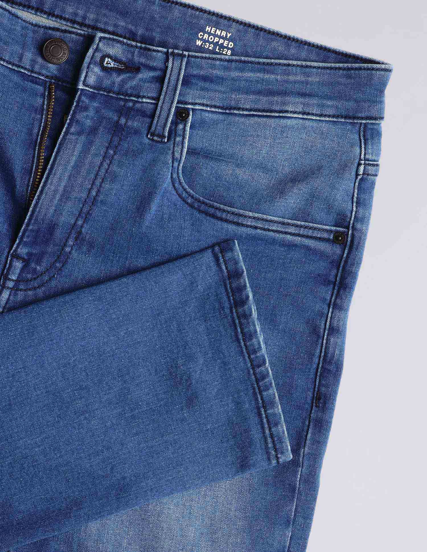 Henry Tapered Fit Blue Jeans Med Blue - U.S. Polo Assn. India | Large