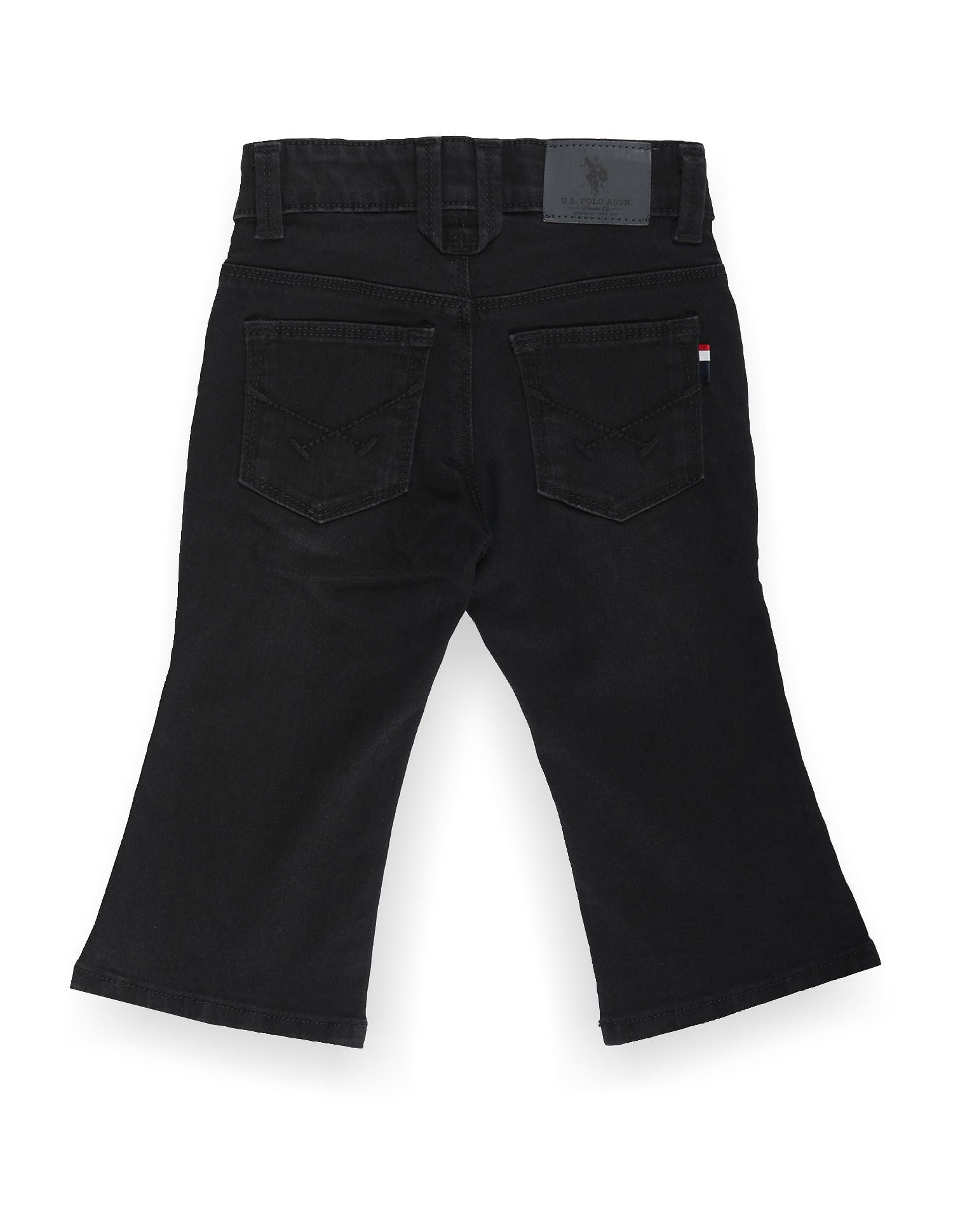 Boys Bootcut Fit Black Jeans Black - U.S. POLO ASSN. | Large
