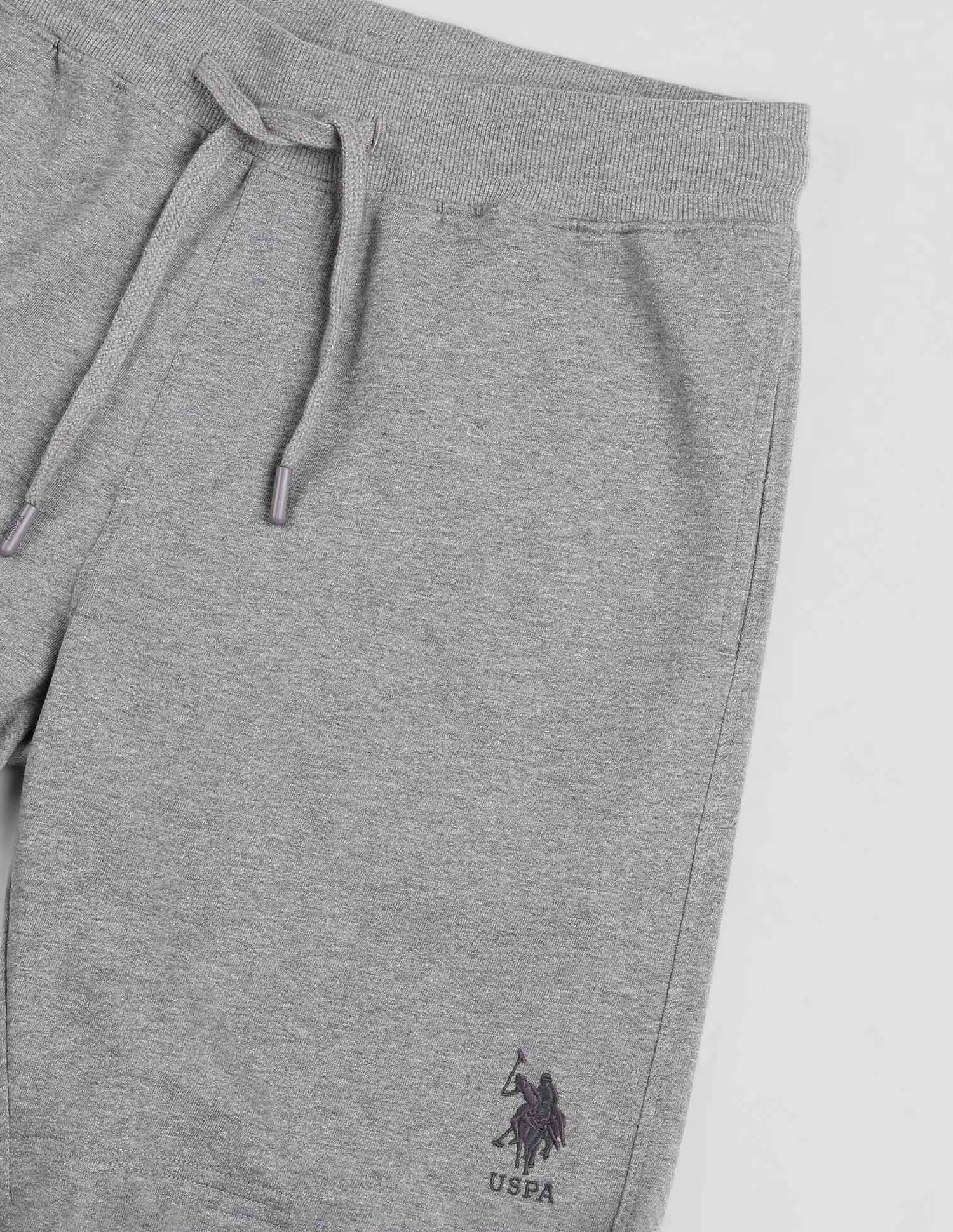 Comfort Fit OES07 Lounge Shorts - Pack Of 1 Grey Melange - U.S. POLO ASSN. | Large