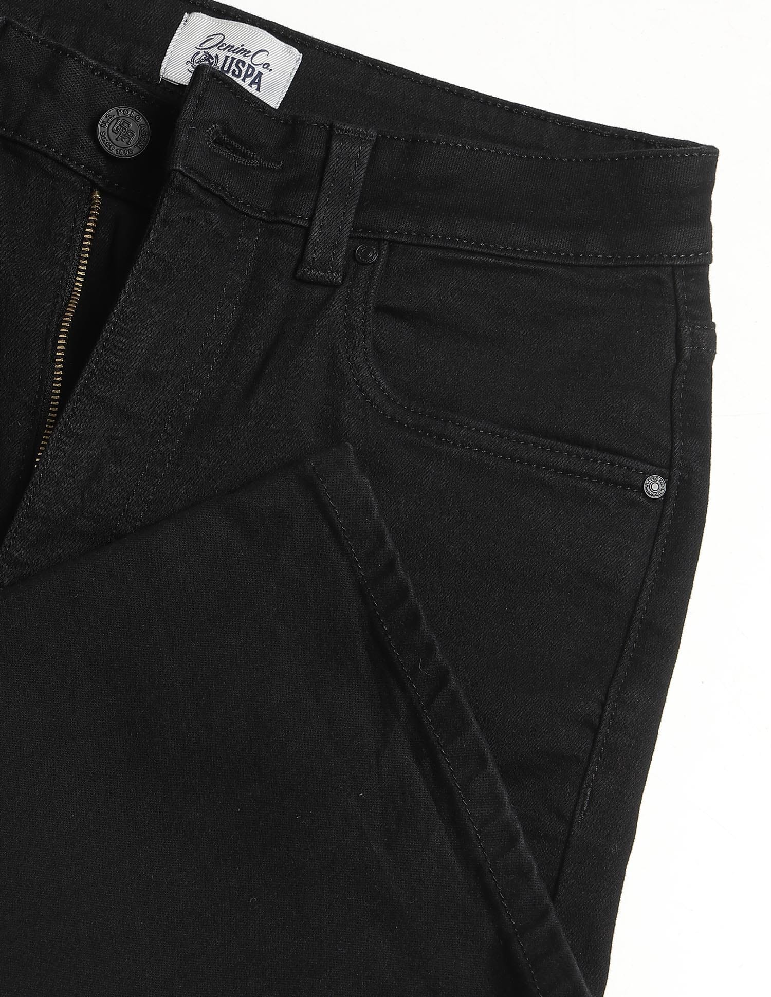 High Rise Bootcut Jeans Black - U.S. Polo Assn. India | Large